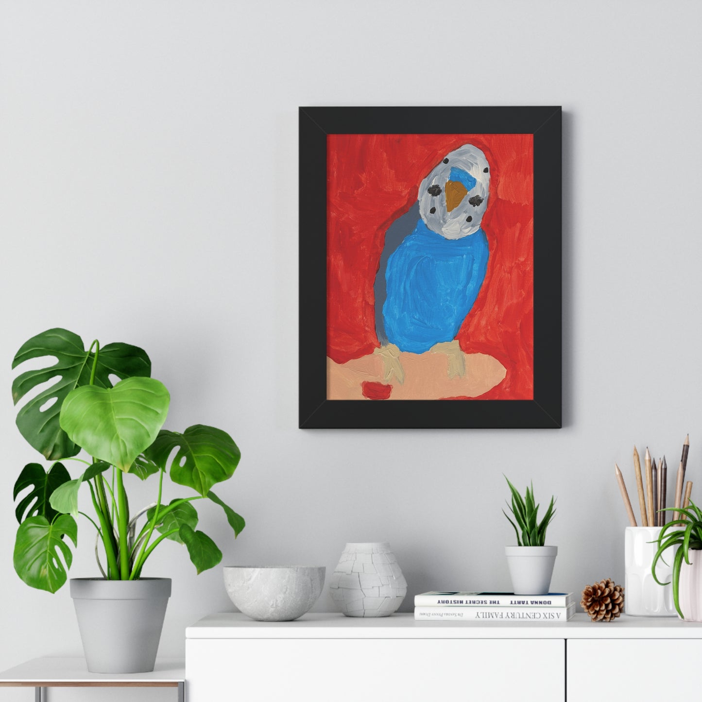 Framed Print - Dallas the Budgie