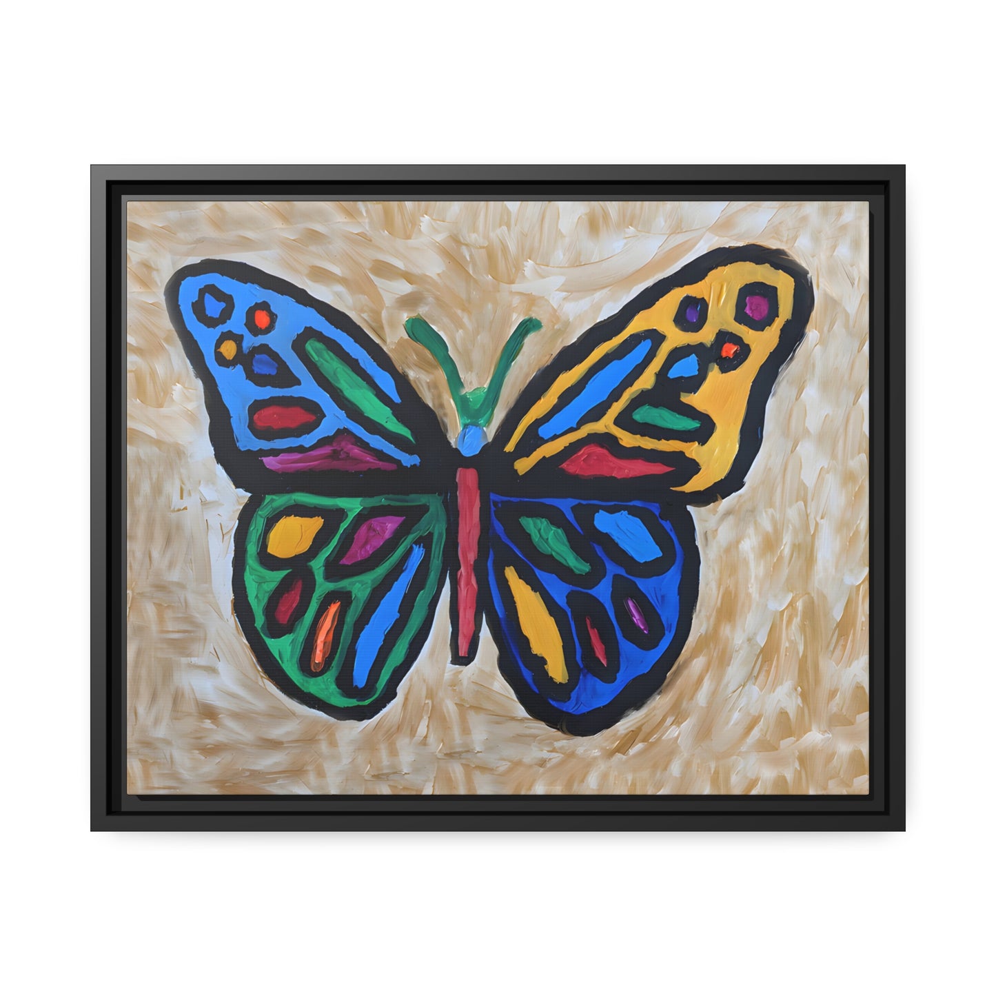 Matte Canvas, Black Frame - "Softly Soaring"