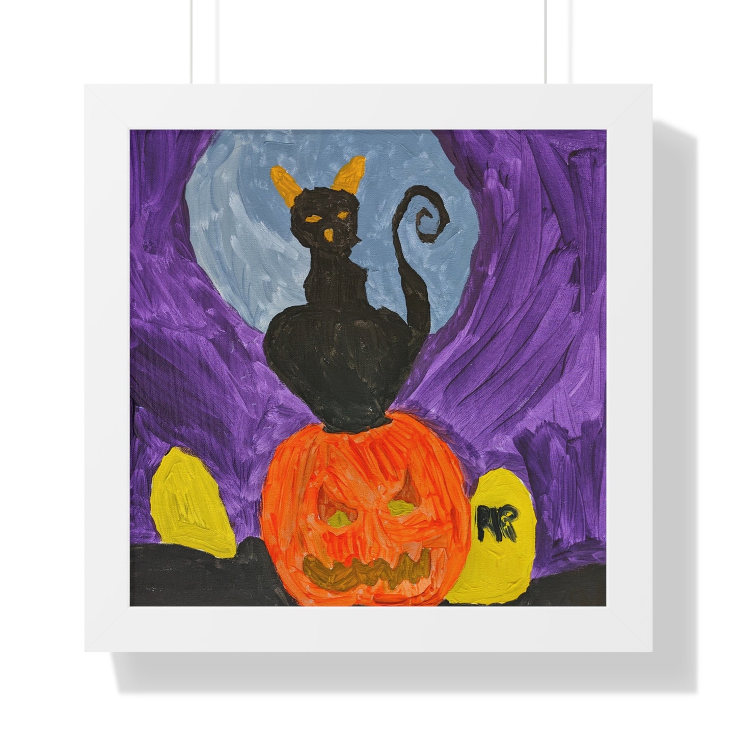 Framed Print - Halloween Cat