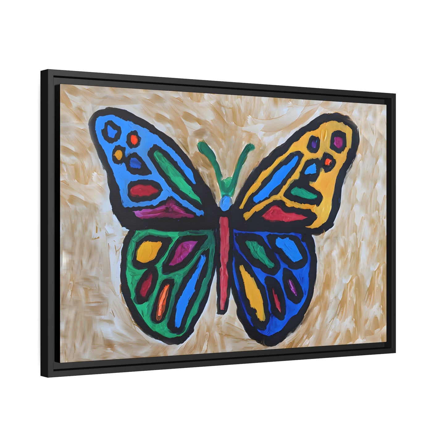 Matte Canvas, Black Frame - "Softly Soaring"