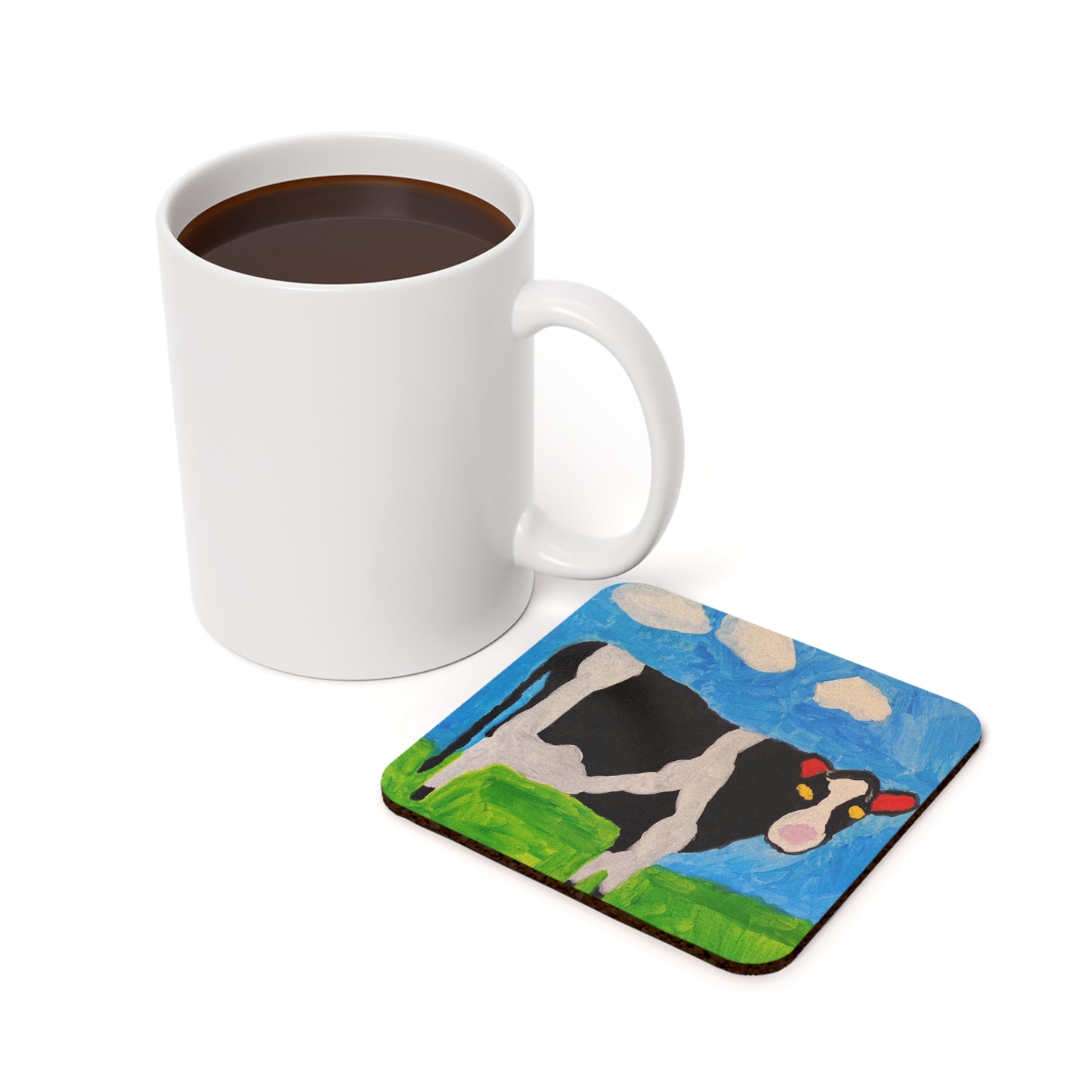 Coaster Art - "Cow in the Pasture"