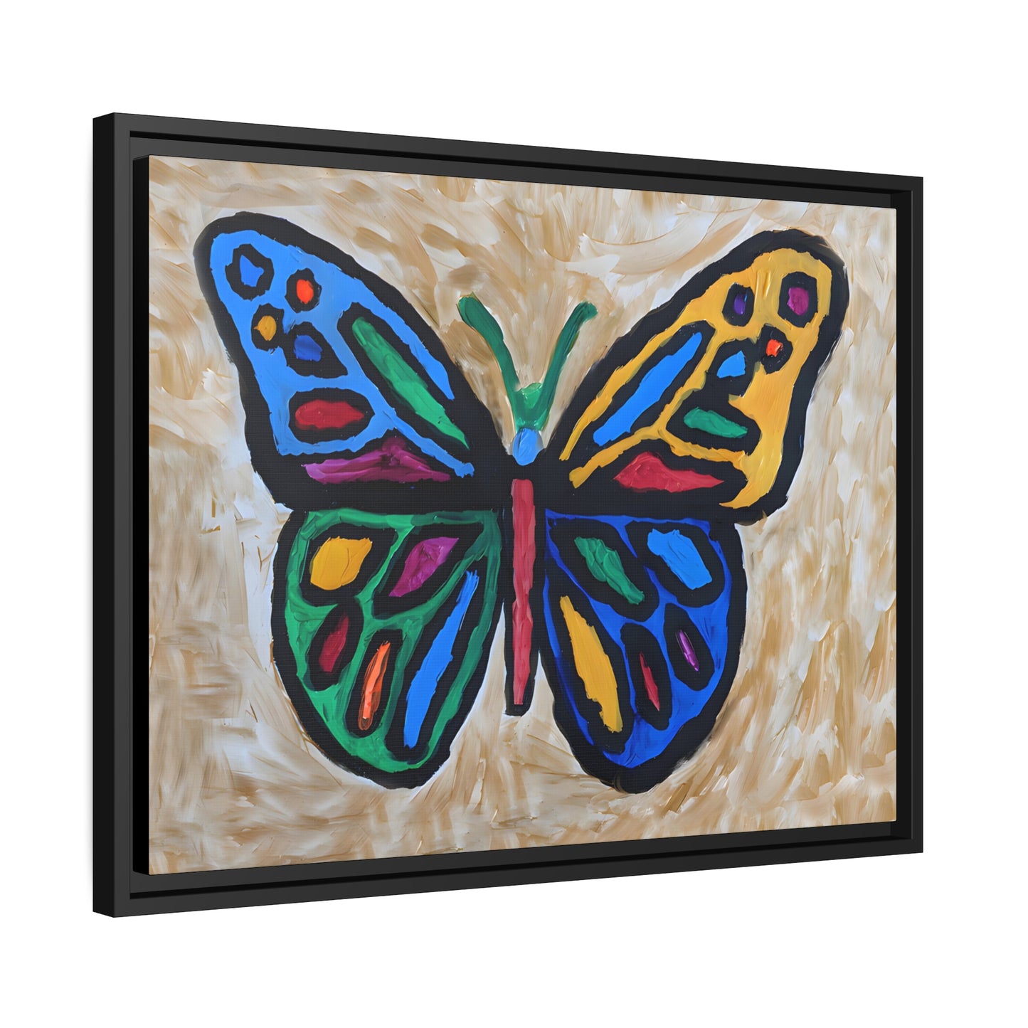 Matte Canvas, Black Frame - "Softly Soaring"