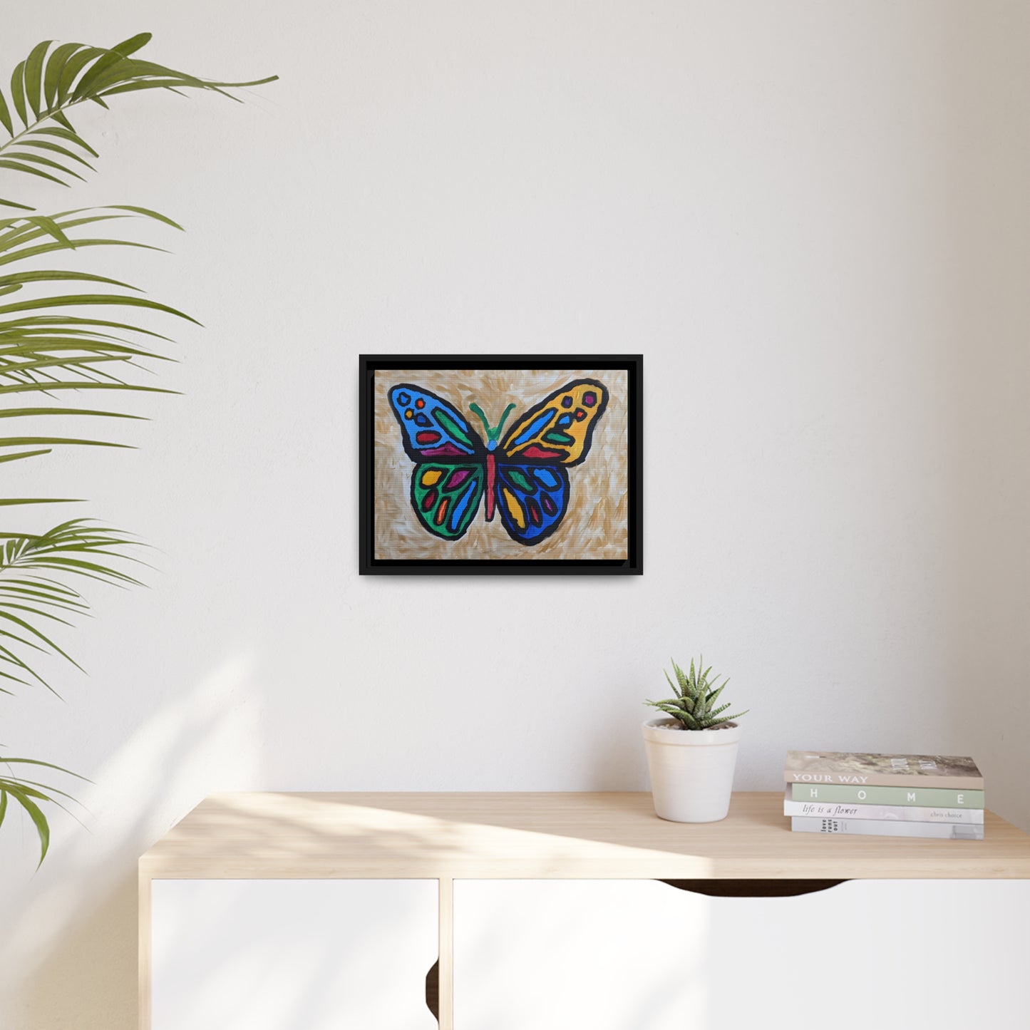 Matte Canvas, Black Frame - "Softly Soaring"