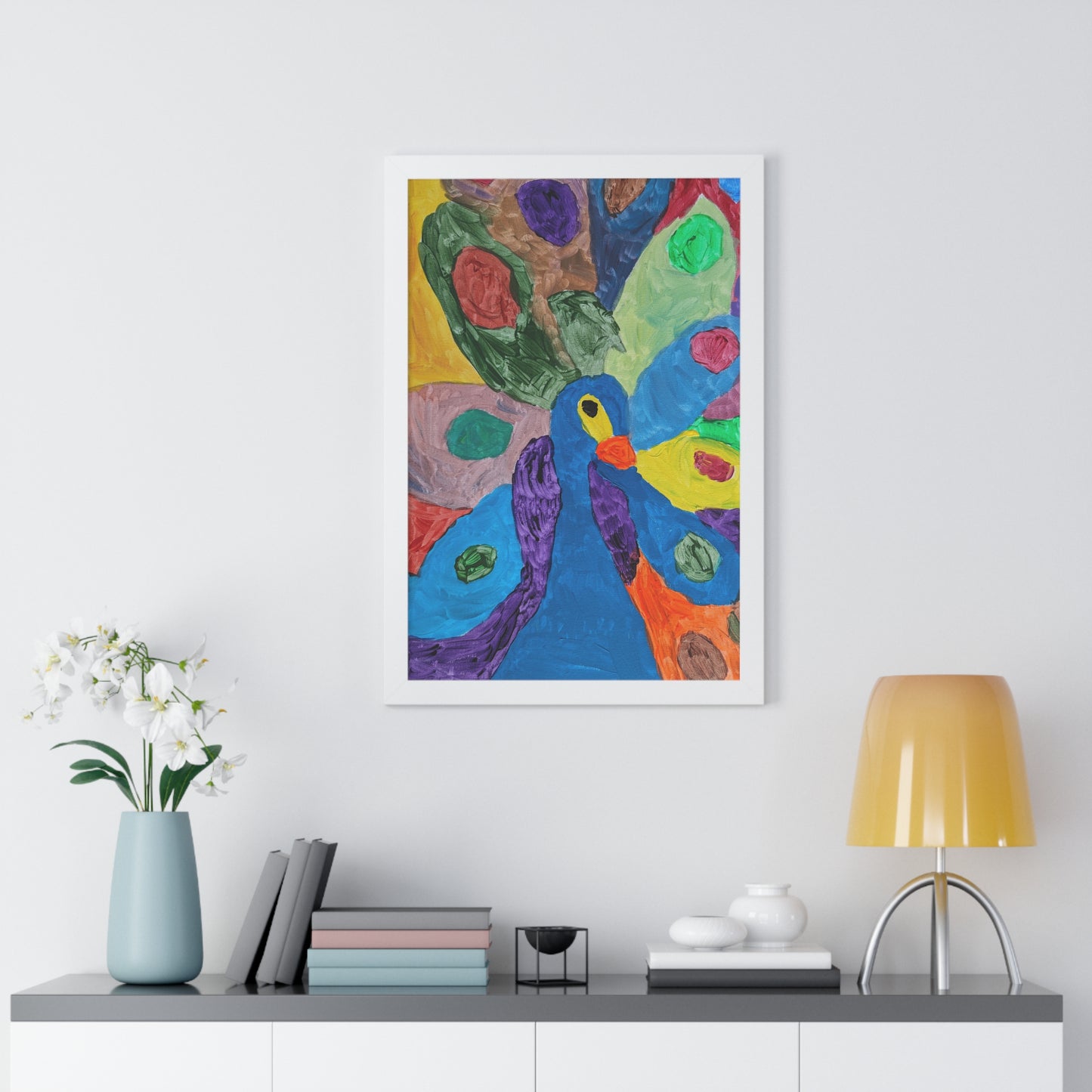 Framed Print - "Piper Peacock"