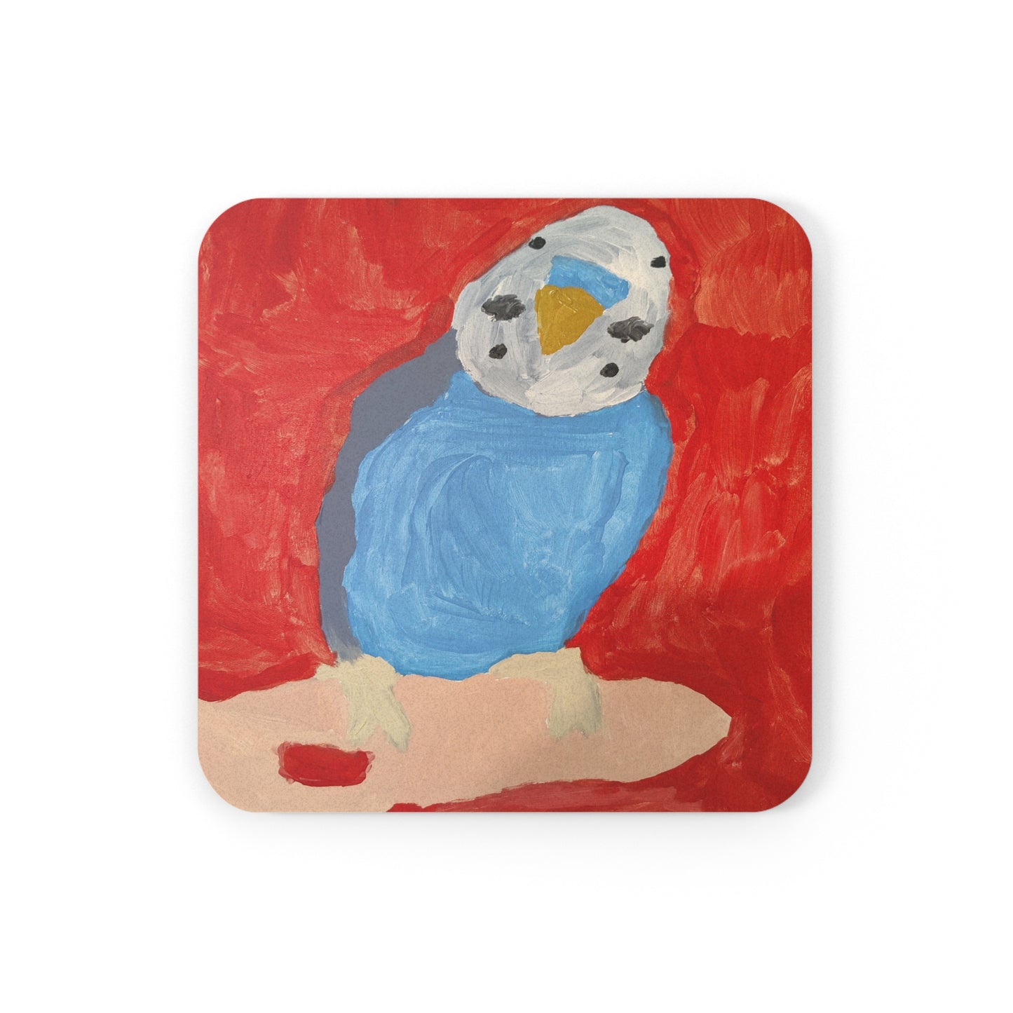 Coaster Art - "Dallas the Budgie"