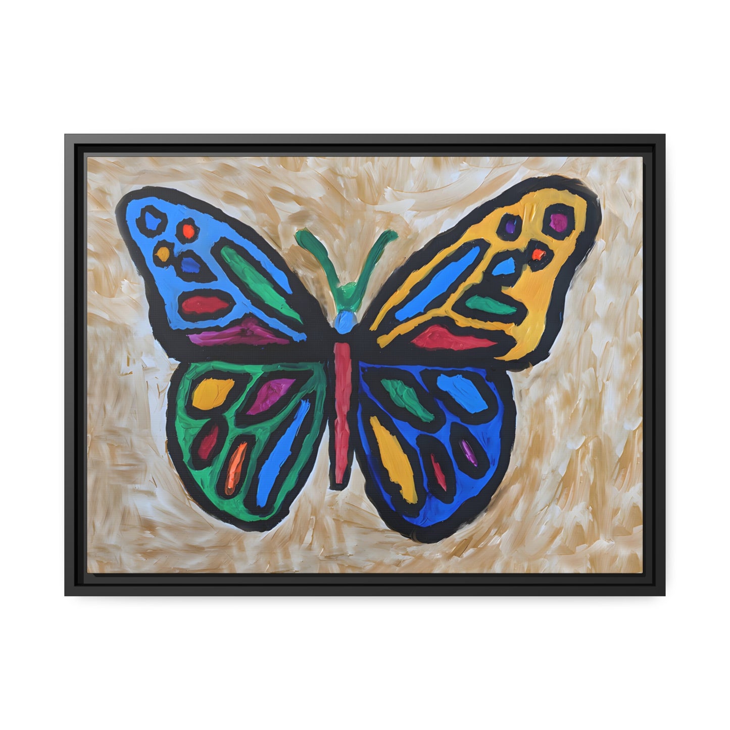 Matte Canvas, Black Frame - "Softly Soaring"