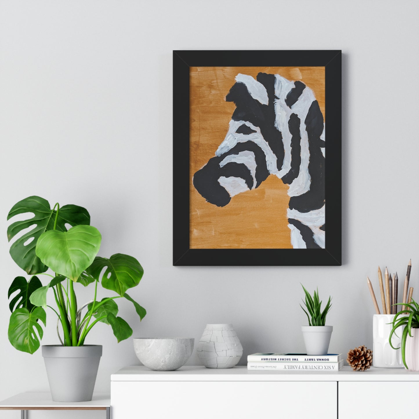 Framed Print - "Zebra Zen"