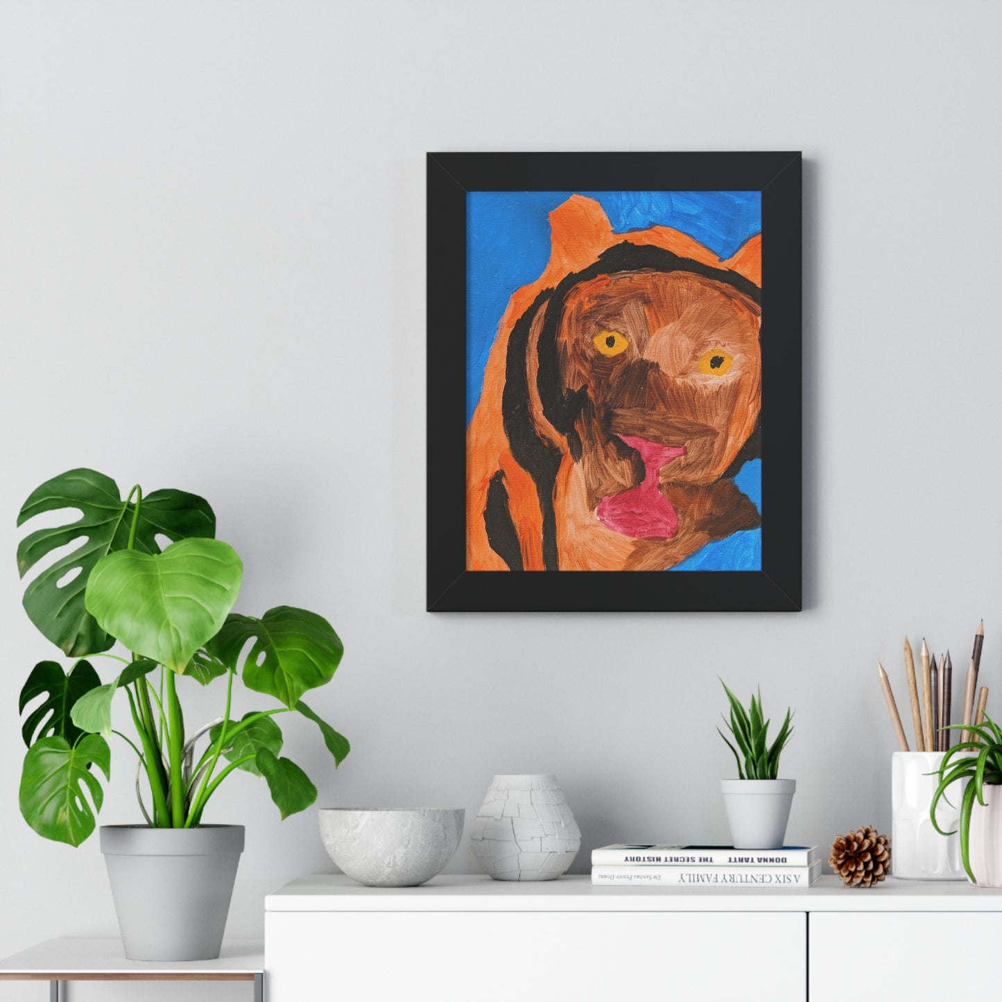 Framed Print - "Regal Stripes"