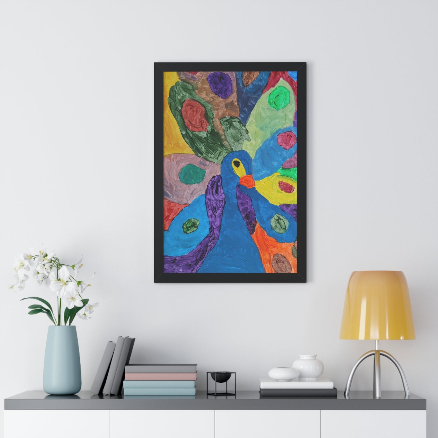 Framed Print - "Piper Peacock"