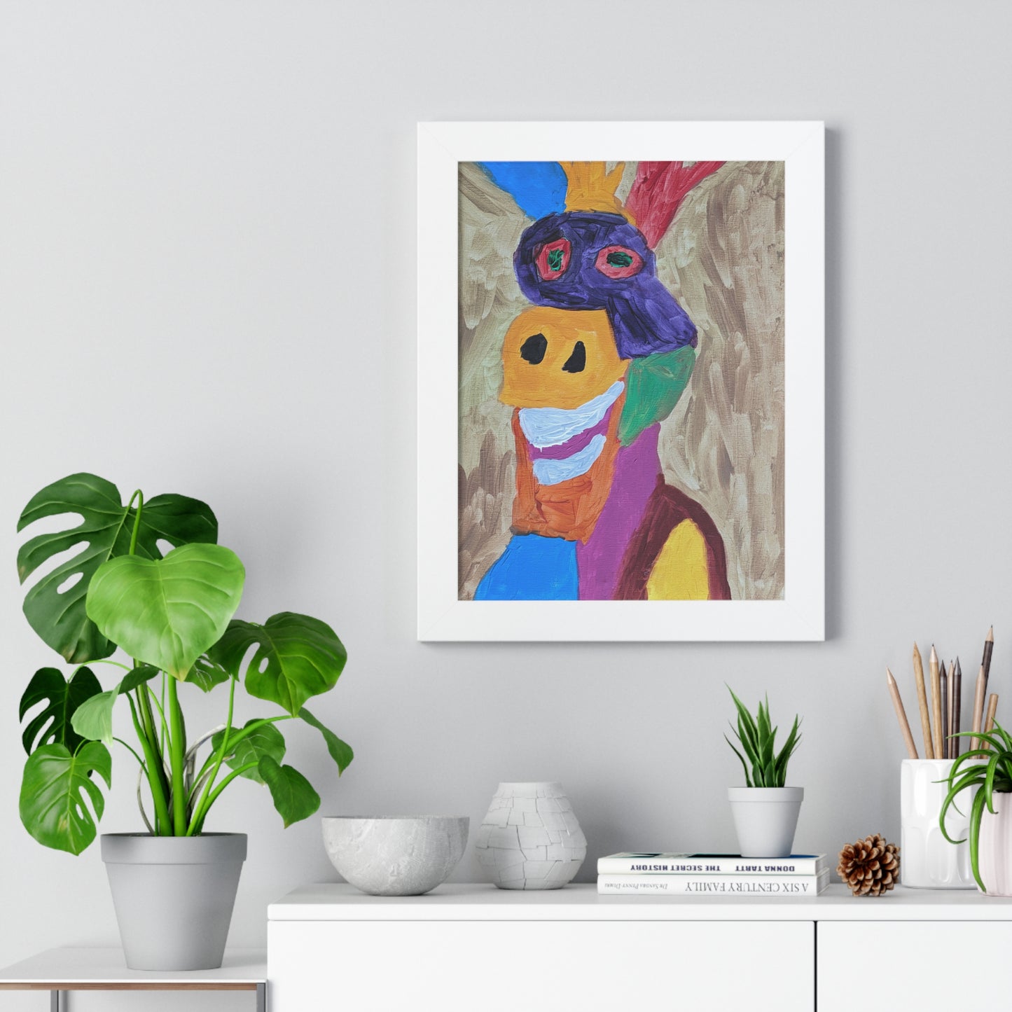 Framed Print - "Smiley Donkey"