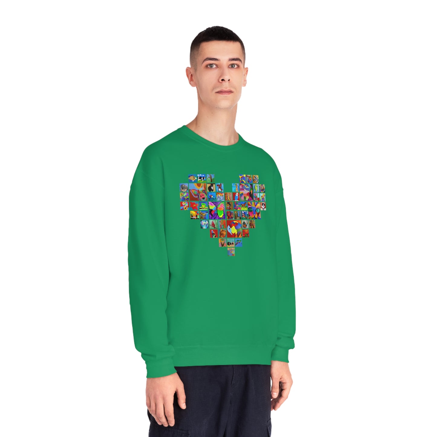 Crewneck Sweatshirt - "Mom's Heart" collage