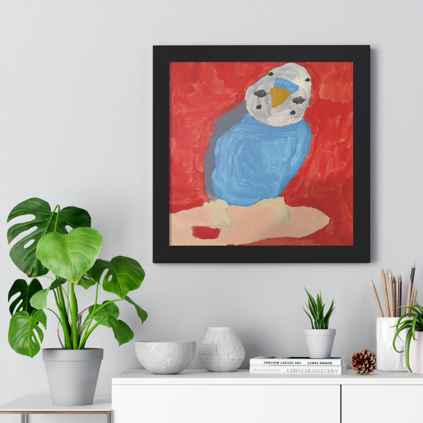 Framed Print - Dallas the Budgie