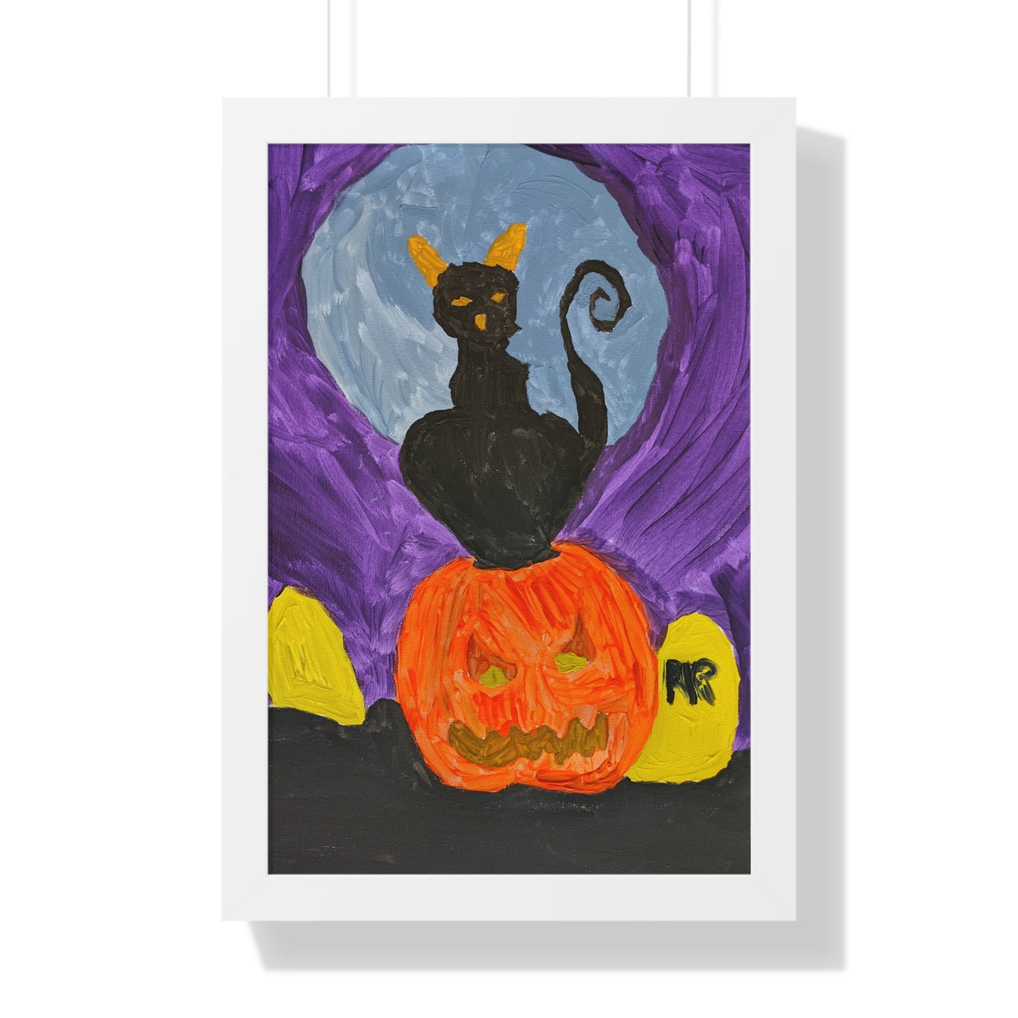 Framed Print - Halloween Cat