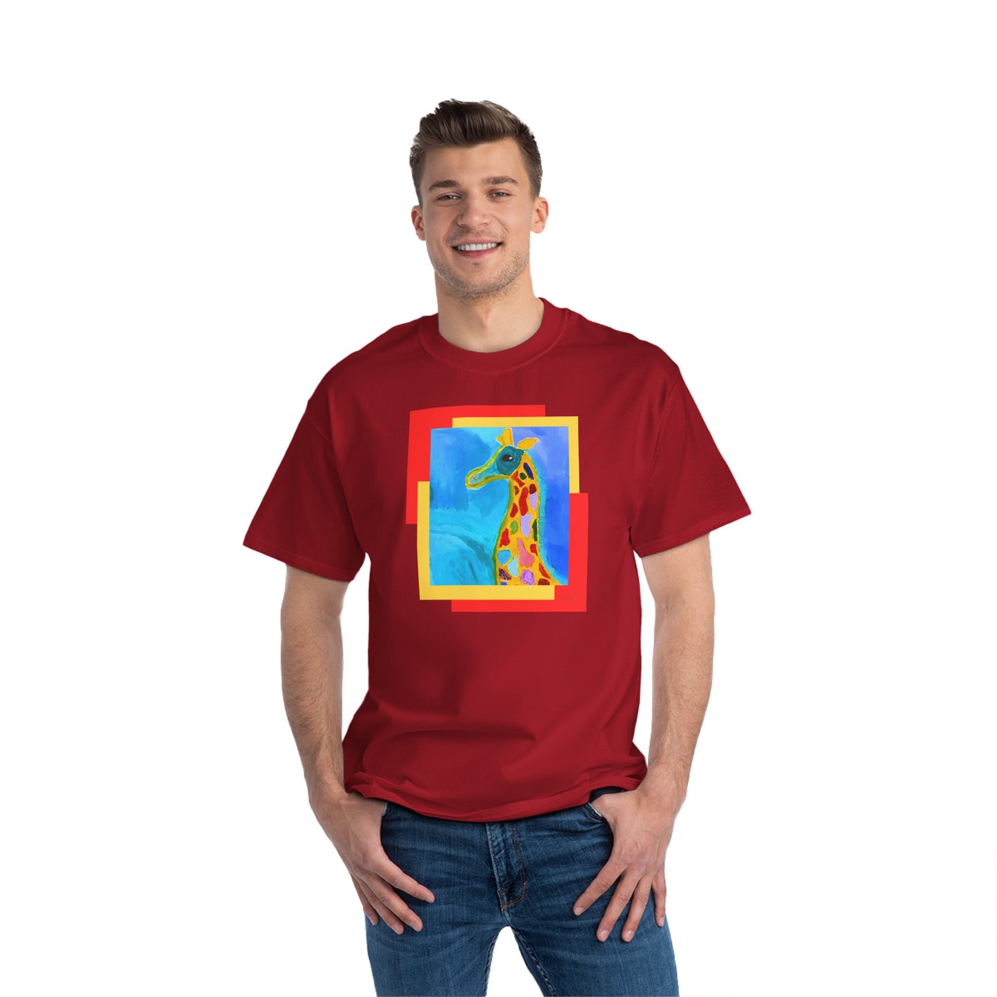 Beefy-T®  Short-Sleeve - giraffe