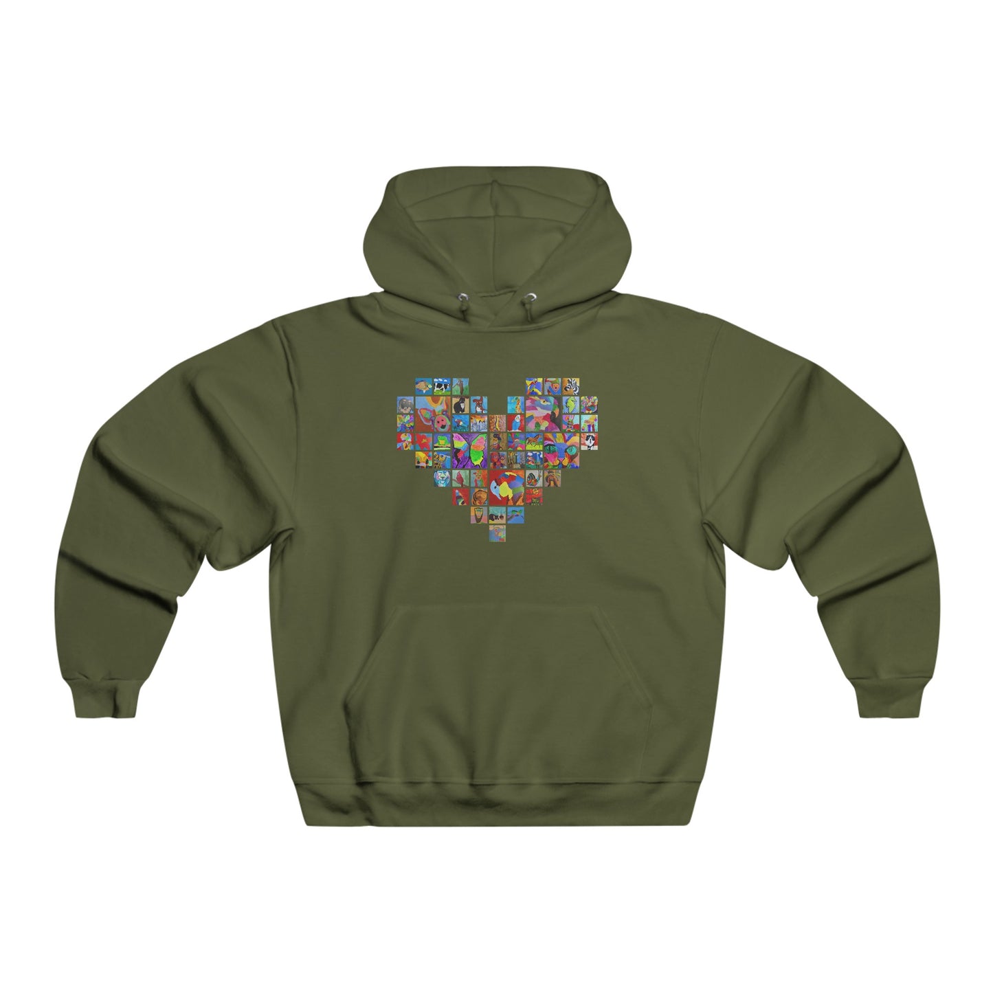 Hooded Sweatshirt - "Mom's Heart" collage