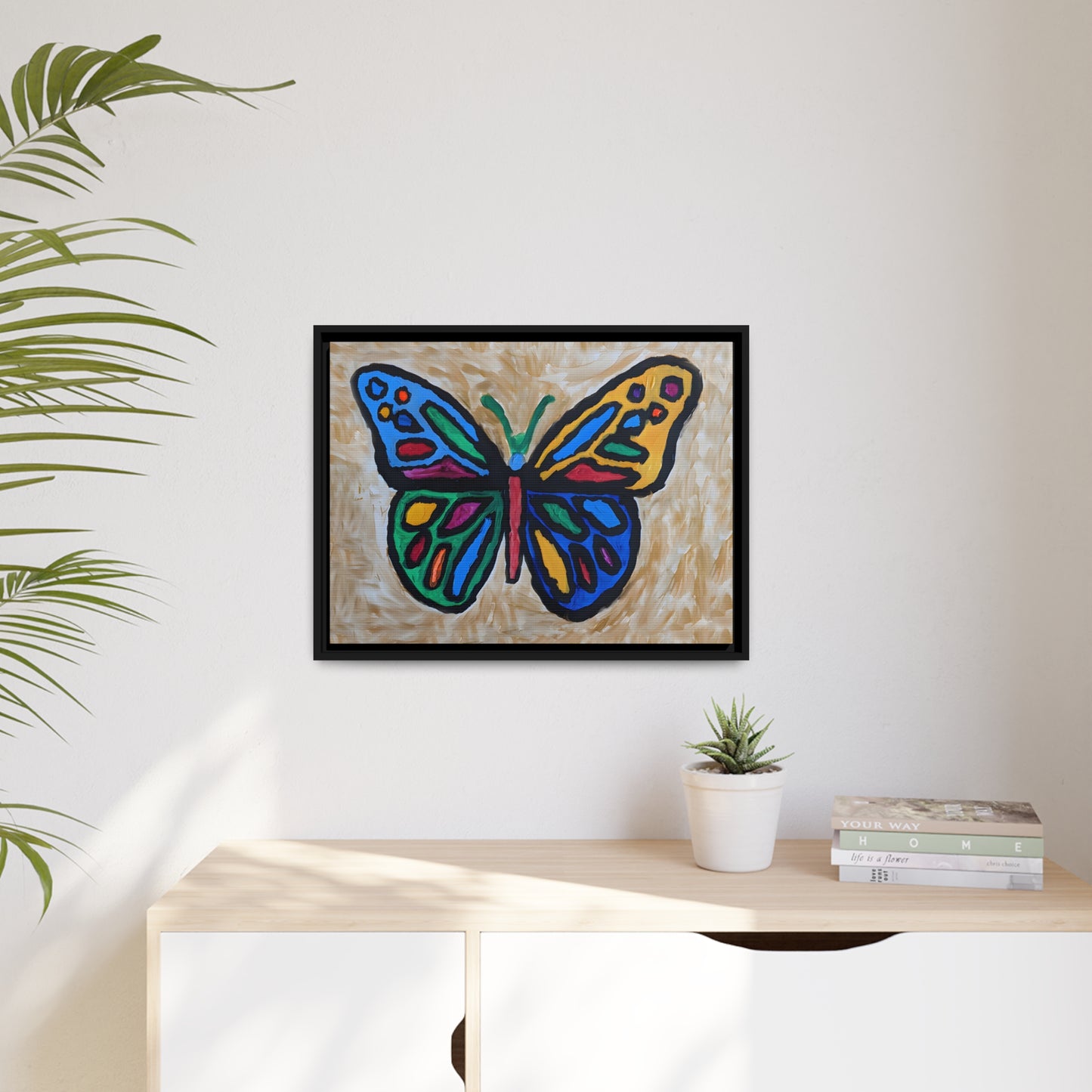 Matte Canvas, Black Frame - "Softly Soaring"