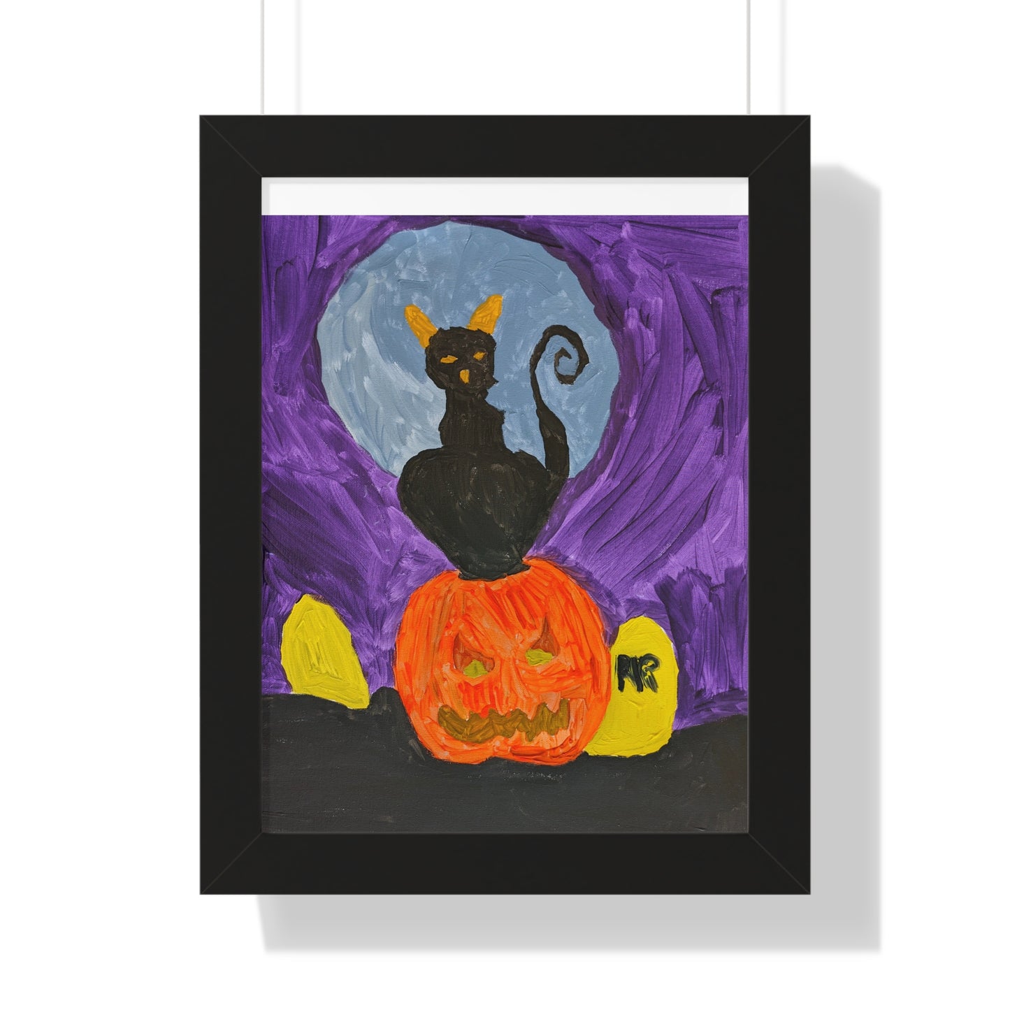 Framed Print - Halloween Cat