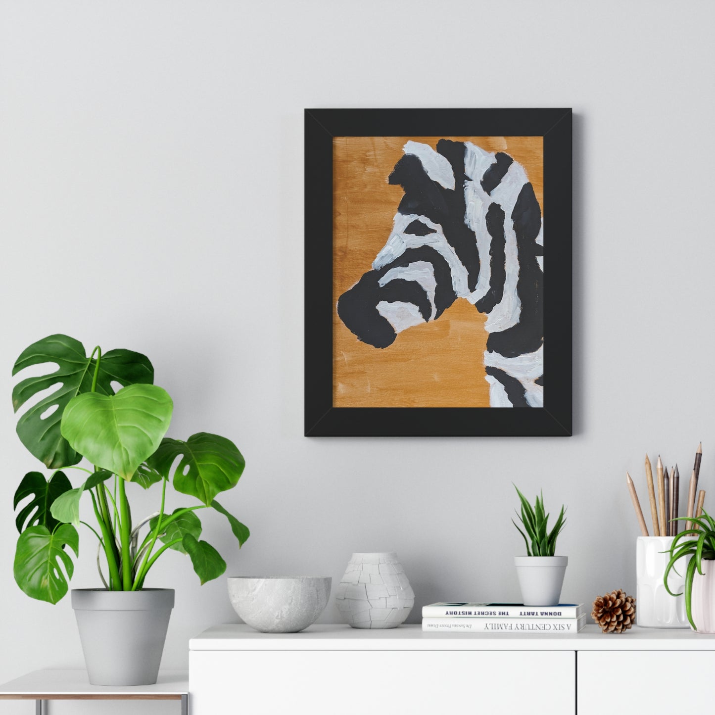 Framed Print - "Zebra Zen"