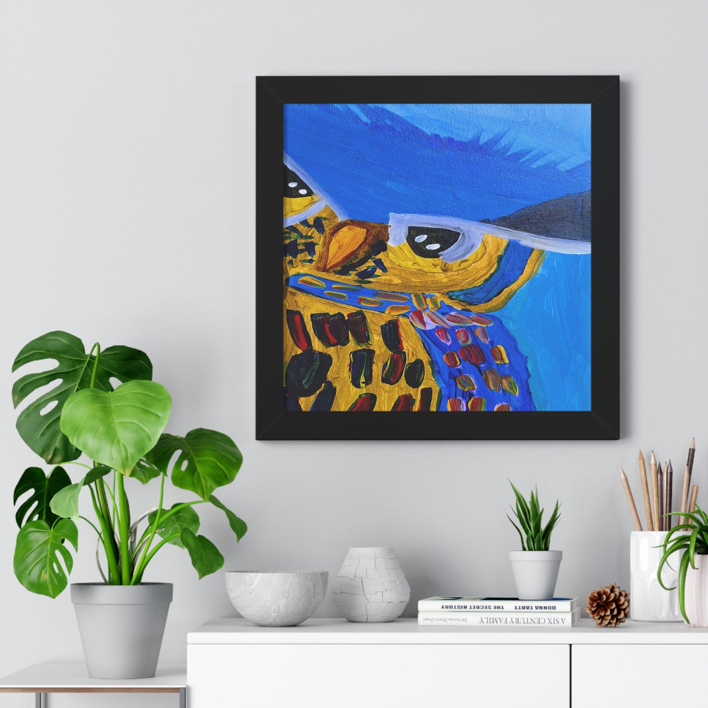 Framed Print - "Sapphire Sentinel"