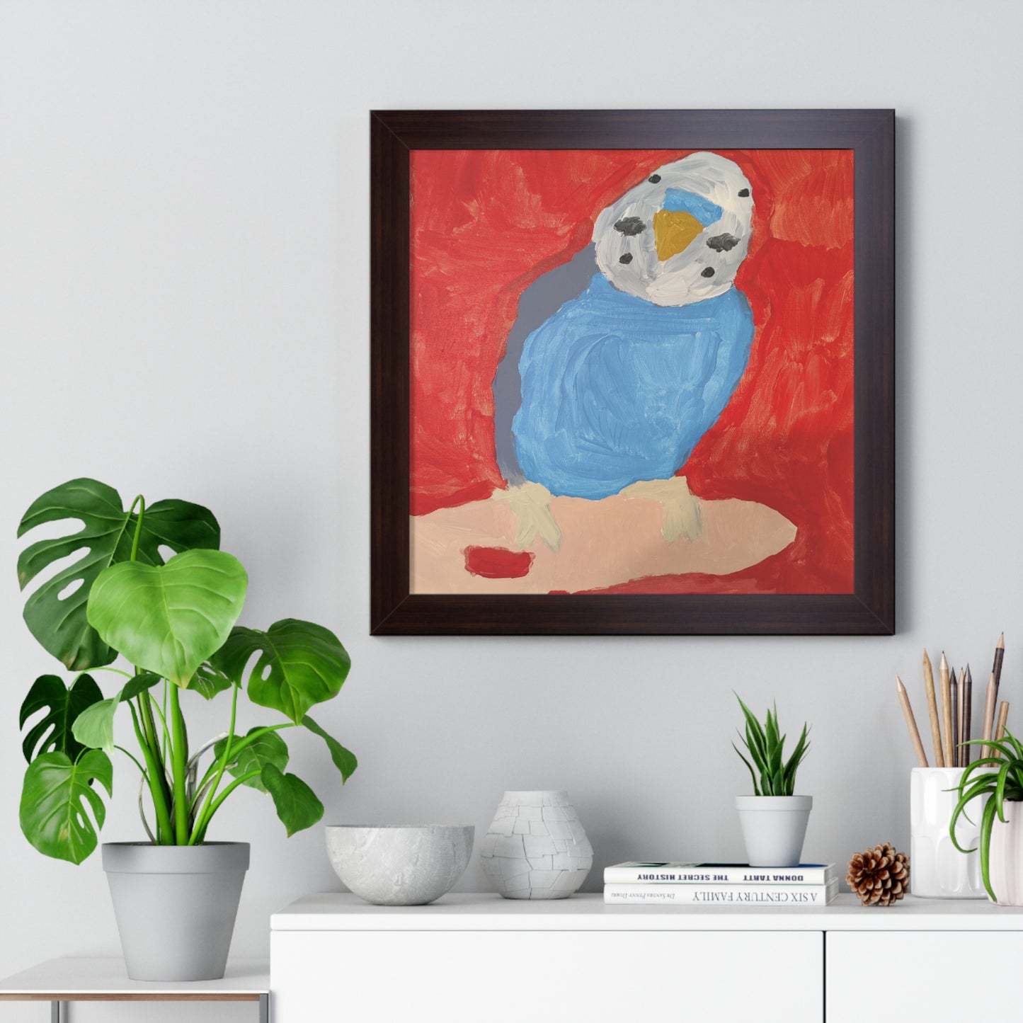 Framed Print - Dallas the Budgie