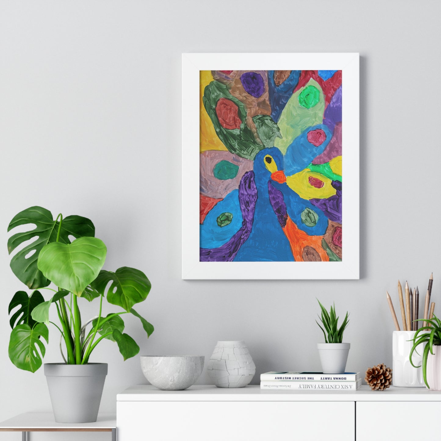 Framed Print - "Piper Peacock"