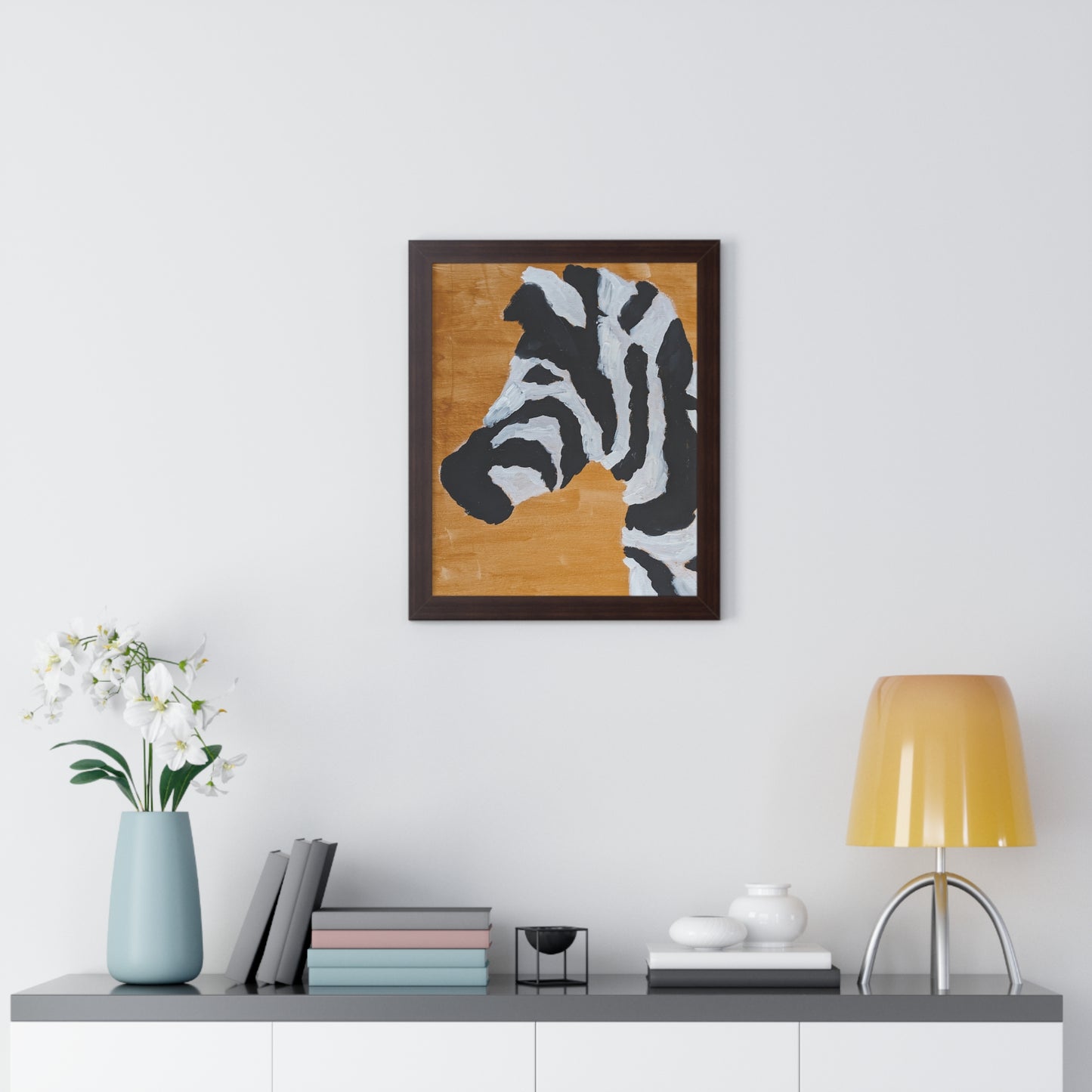 Framed Print - "Zebra Zen"