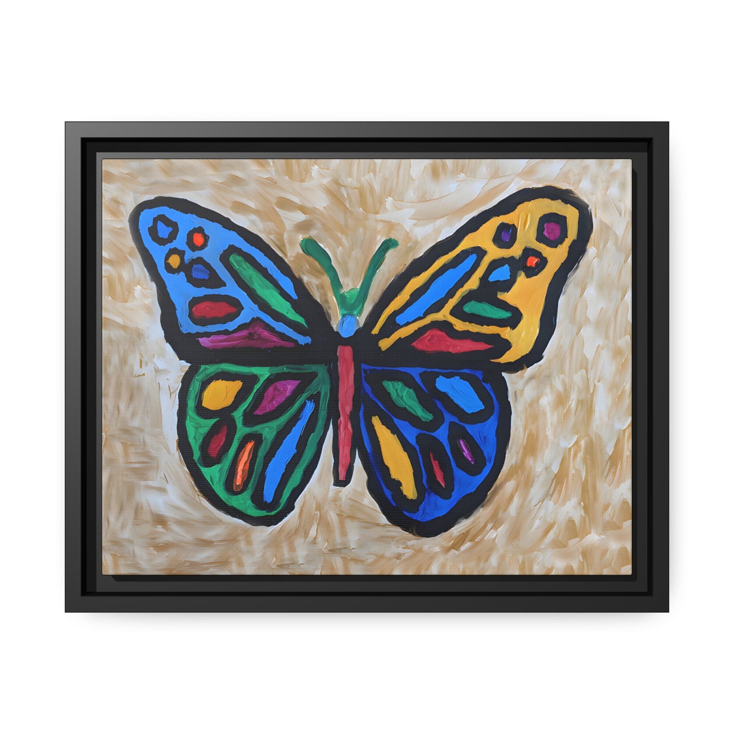 Matte Canvas, Black Frame - "Softly Soaring"