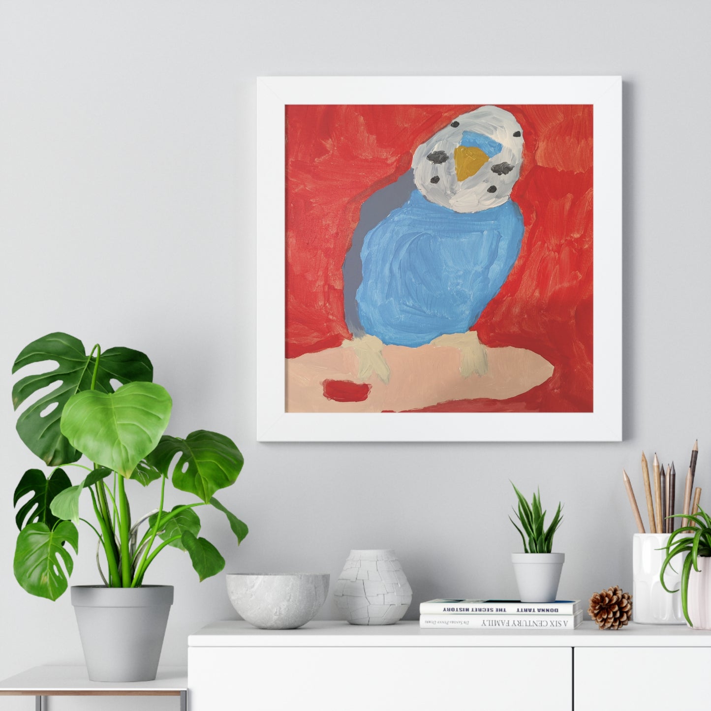 Framed Print - Dallas the Budgie