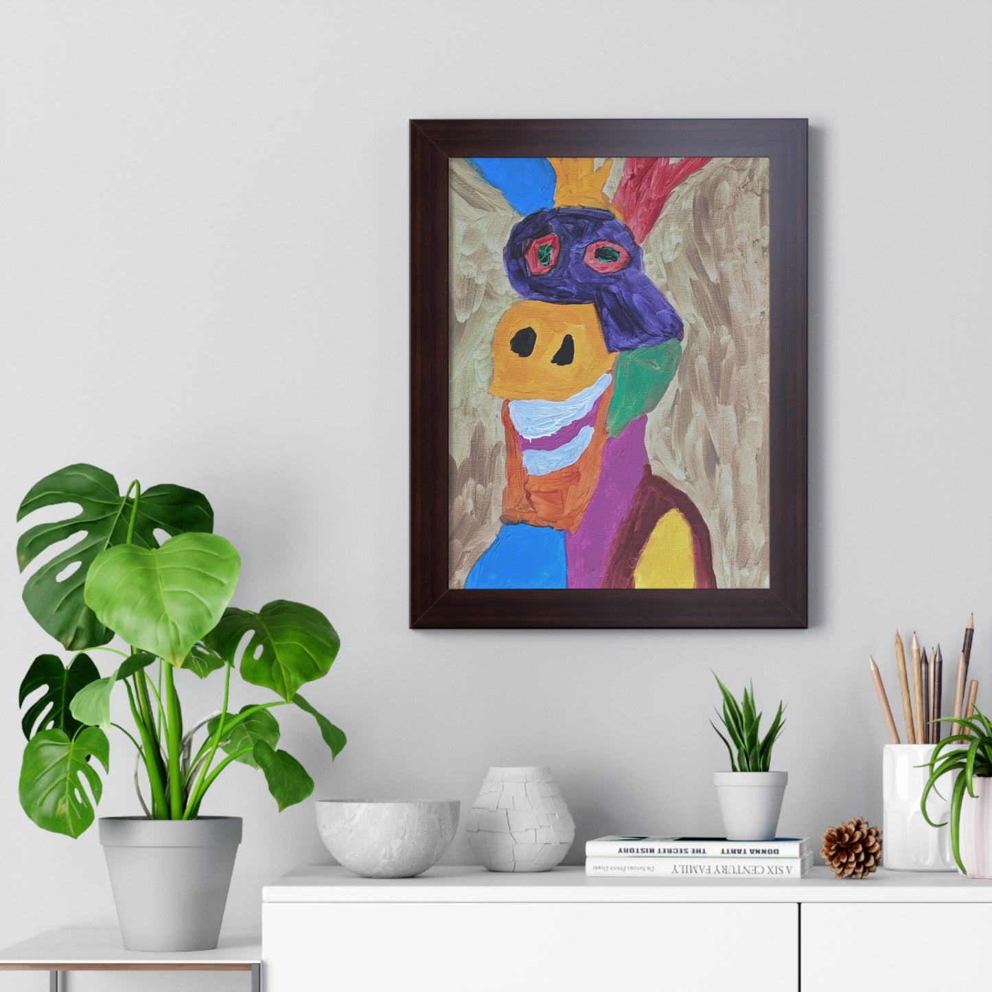 Framed Print - "Smiley Donkey"