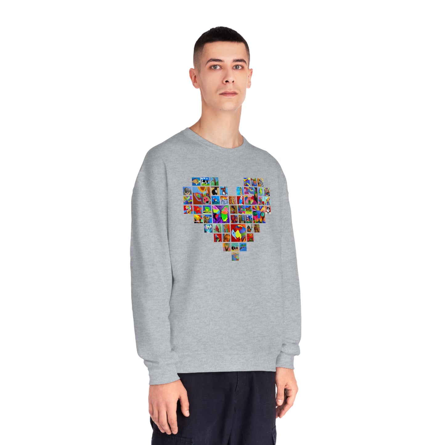 Crewneck Sweatshirt - "Mom's Heart" collage