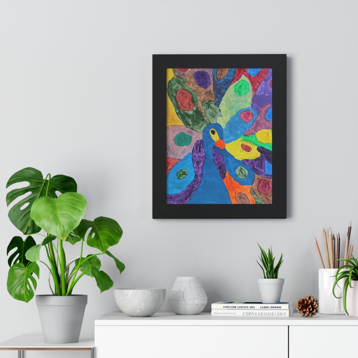 Framed Print - "Piper Peacock"