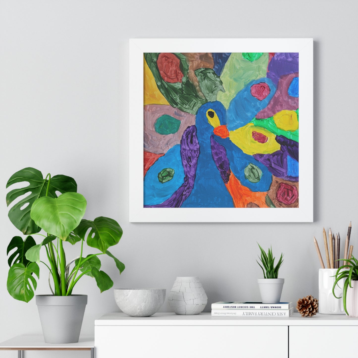 Framed Print - "Piper Peacock"