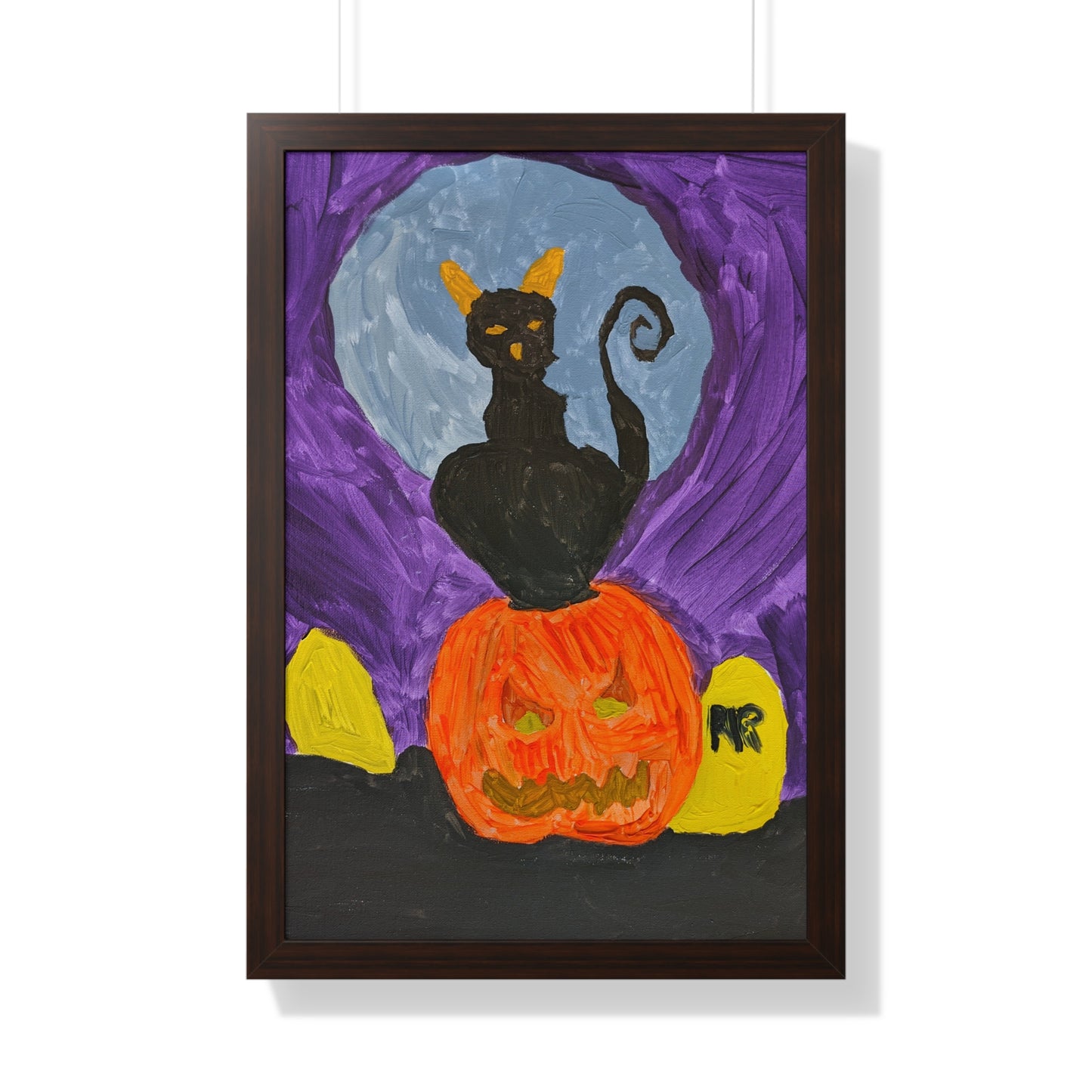 Framed Print - Halloween Cat