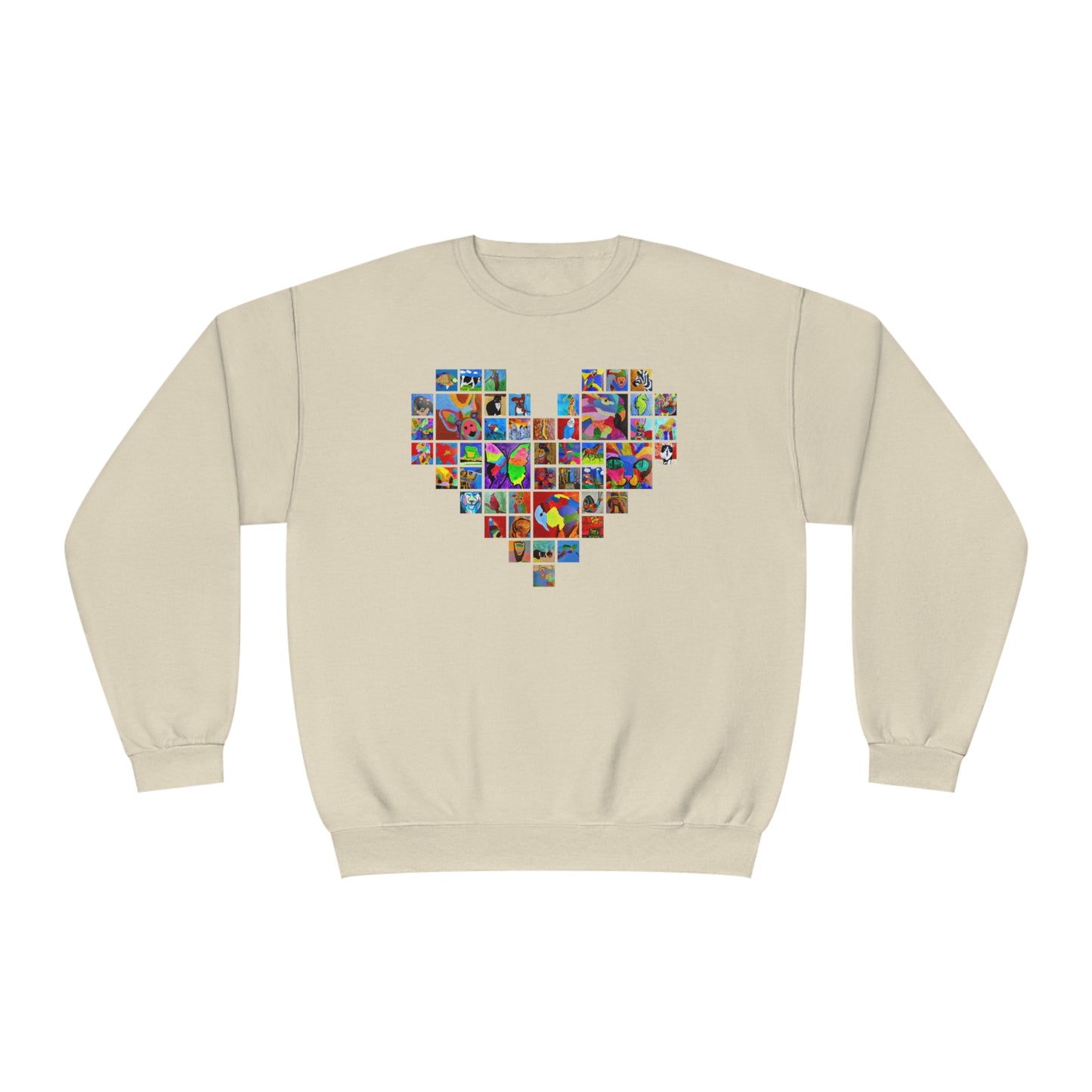 Crewneck Sweatshirt - "Mom's Heart" collage