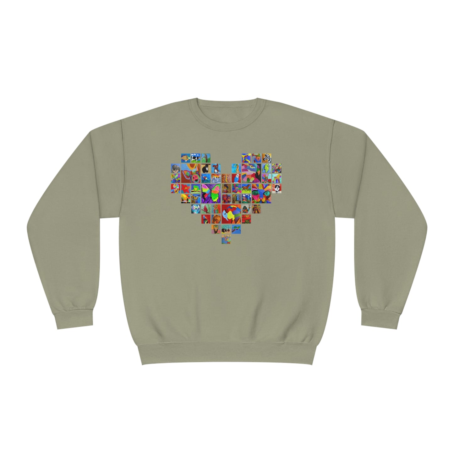 Crewneck Sweatshirt - "Mom's Heart" collage