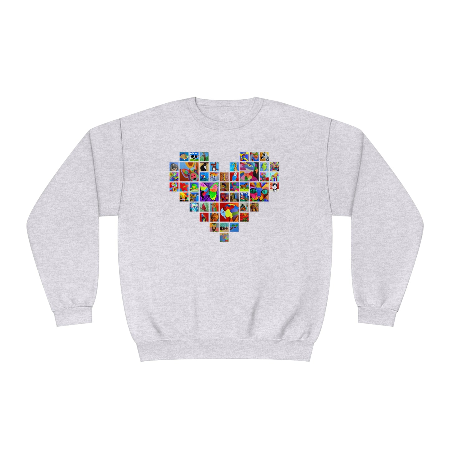 Crewneck Sweatshirt - "Mom's Heart" collage