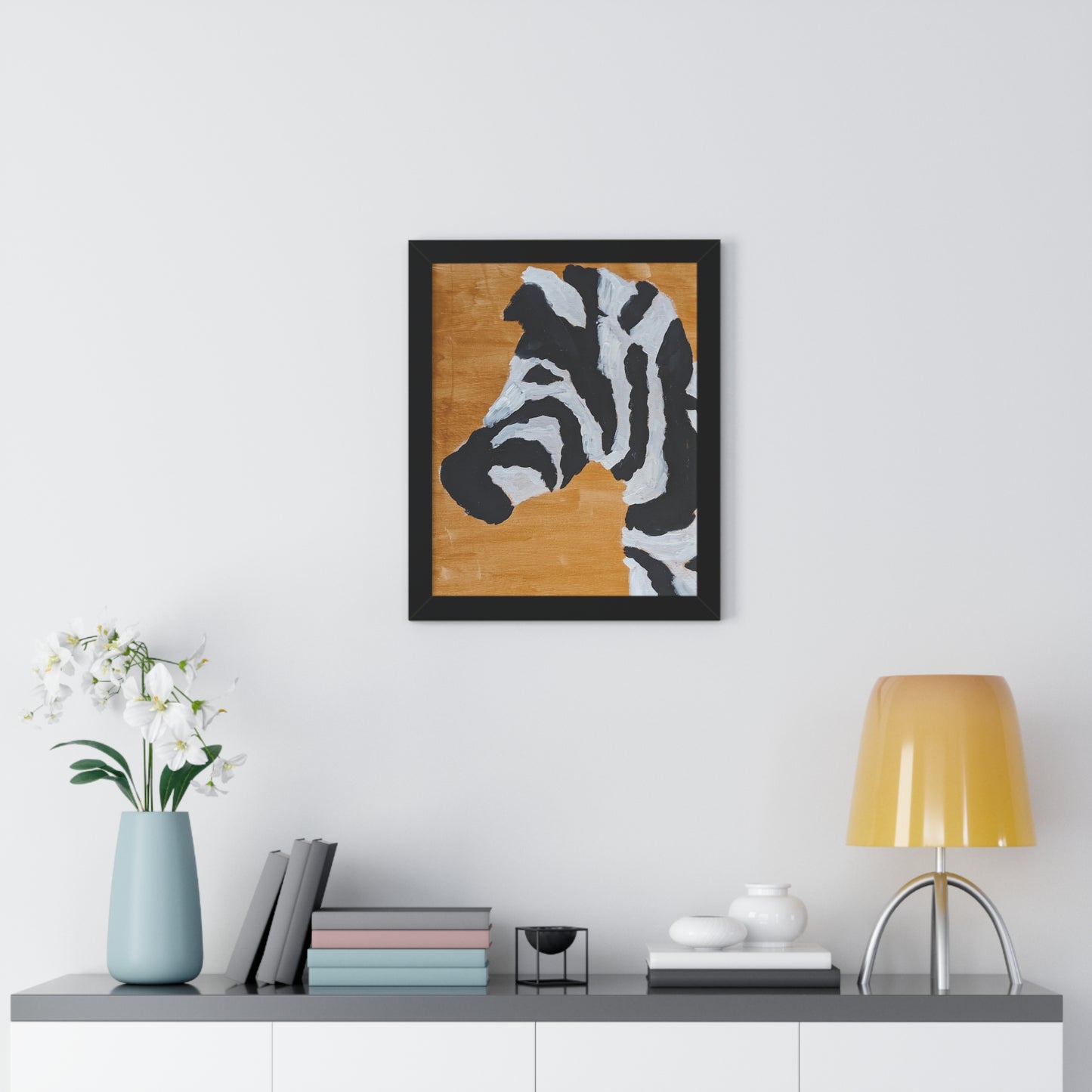 Framed Print - "Zebra Zen"