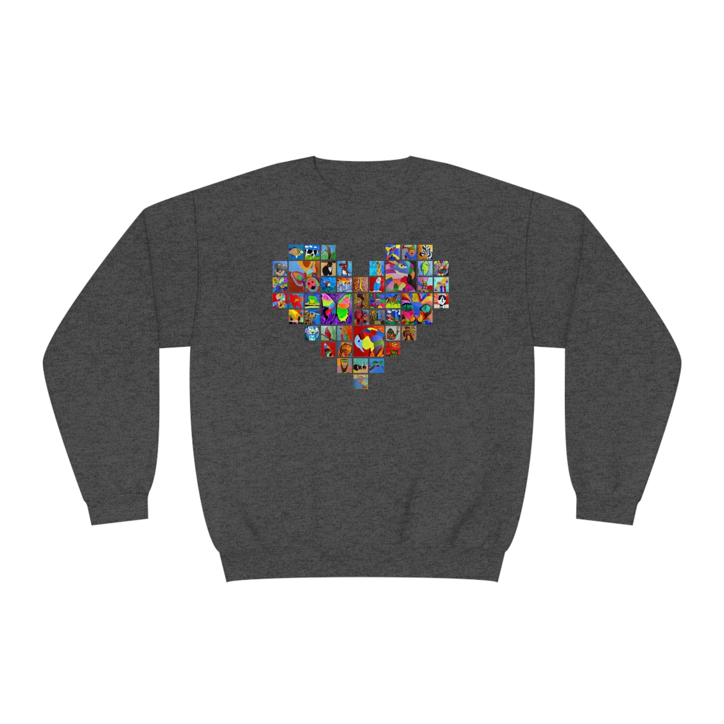 Crewneck Sweatshirt - "Mom's Heart" collage