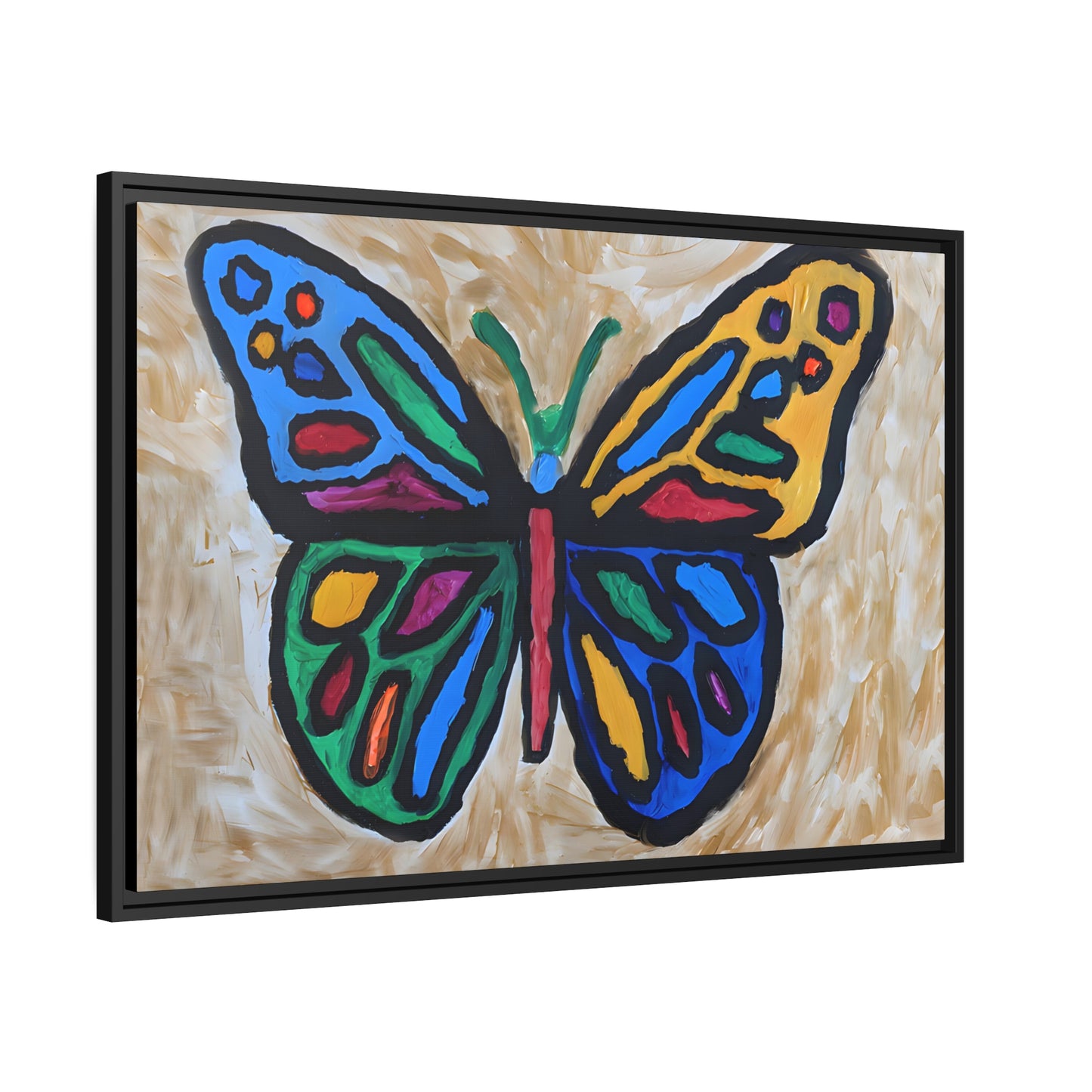 Matte Canvas, Black Frame - "Softly Soaring"