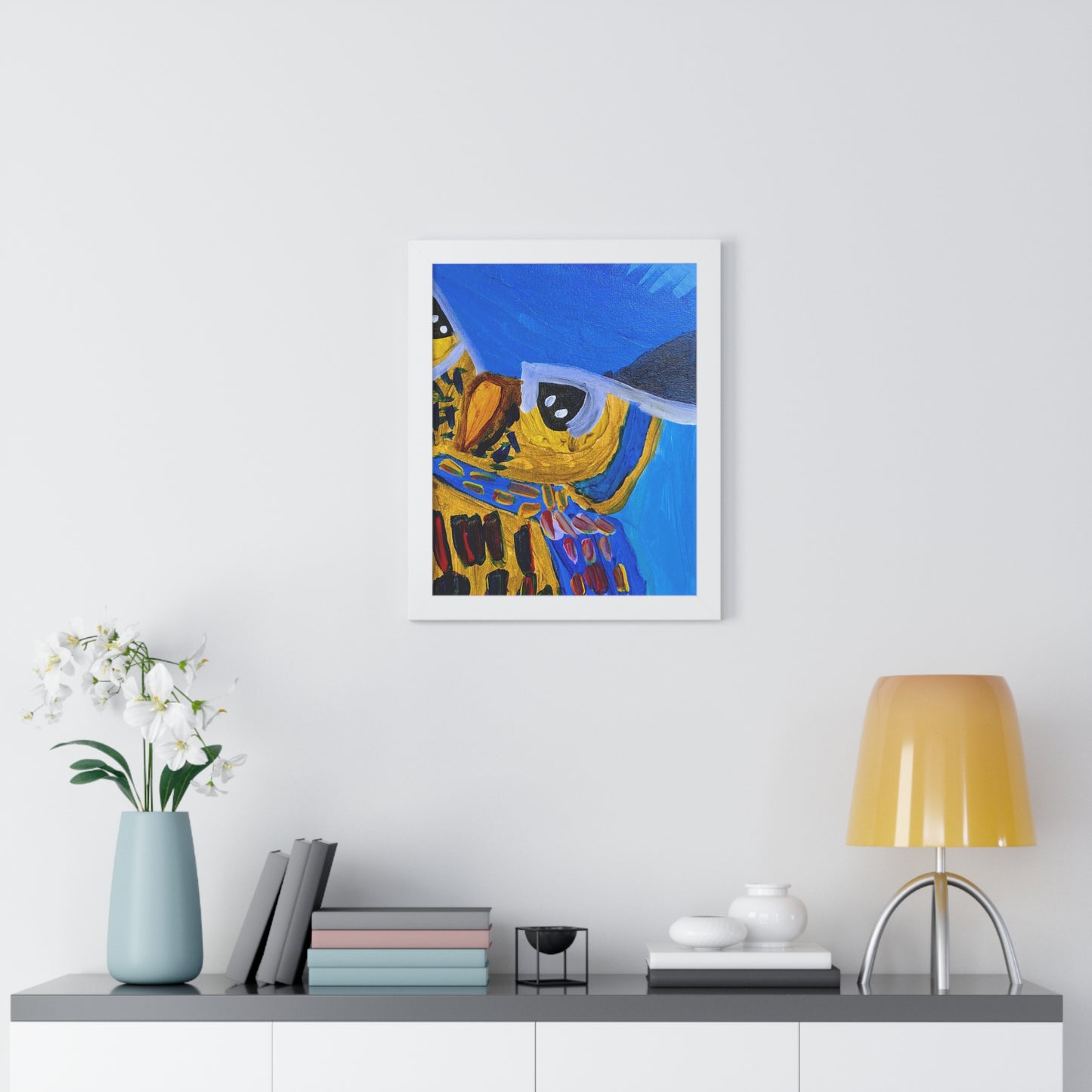 Framed Print - "Sapphire Sentinel"