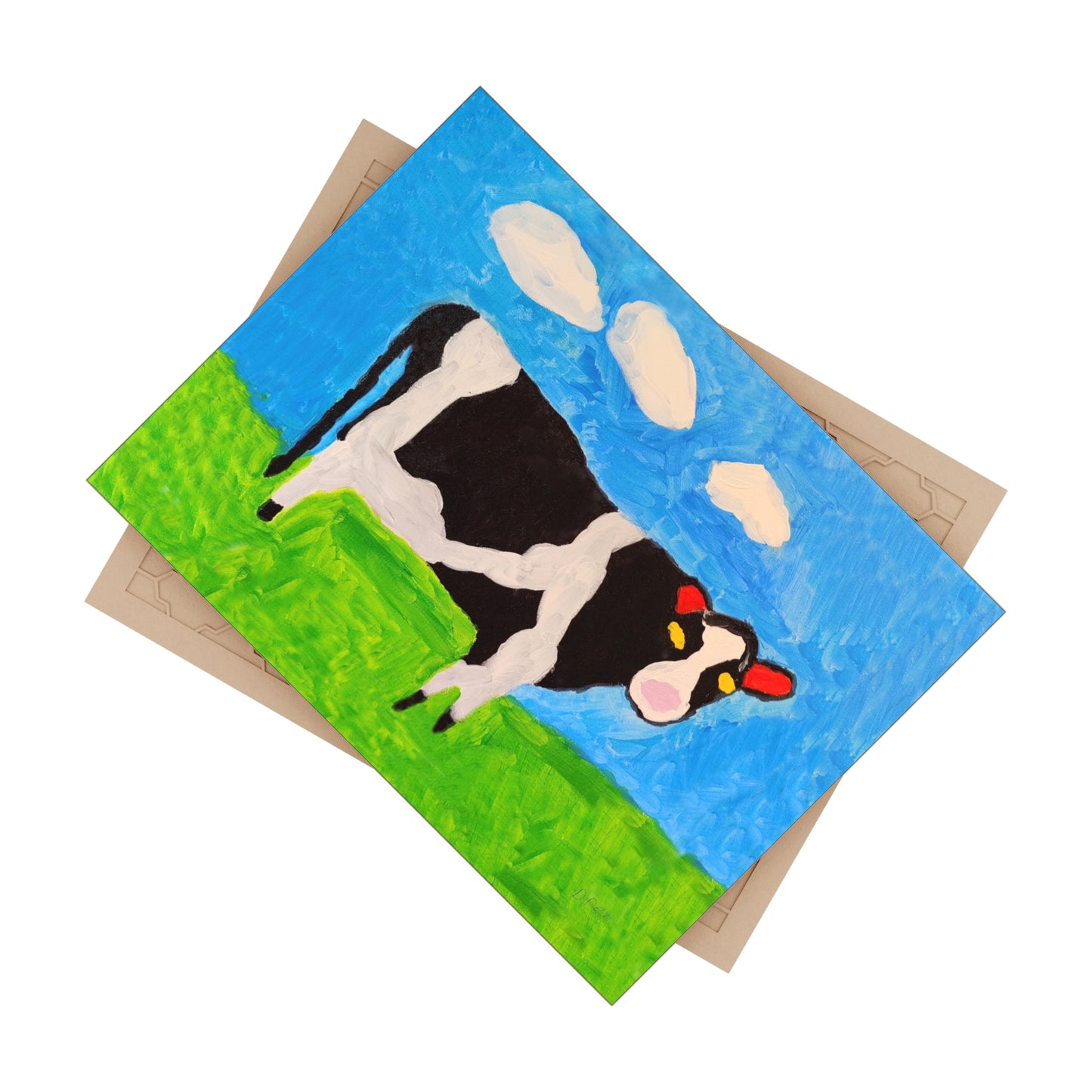 Ceramic Art - "Cow in the Pasture"