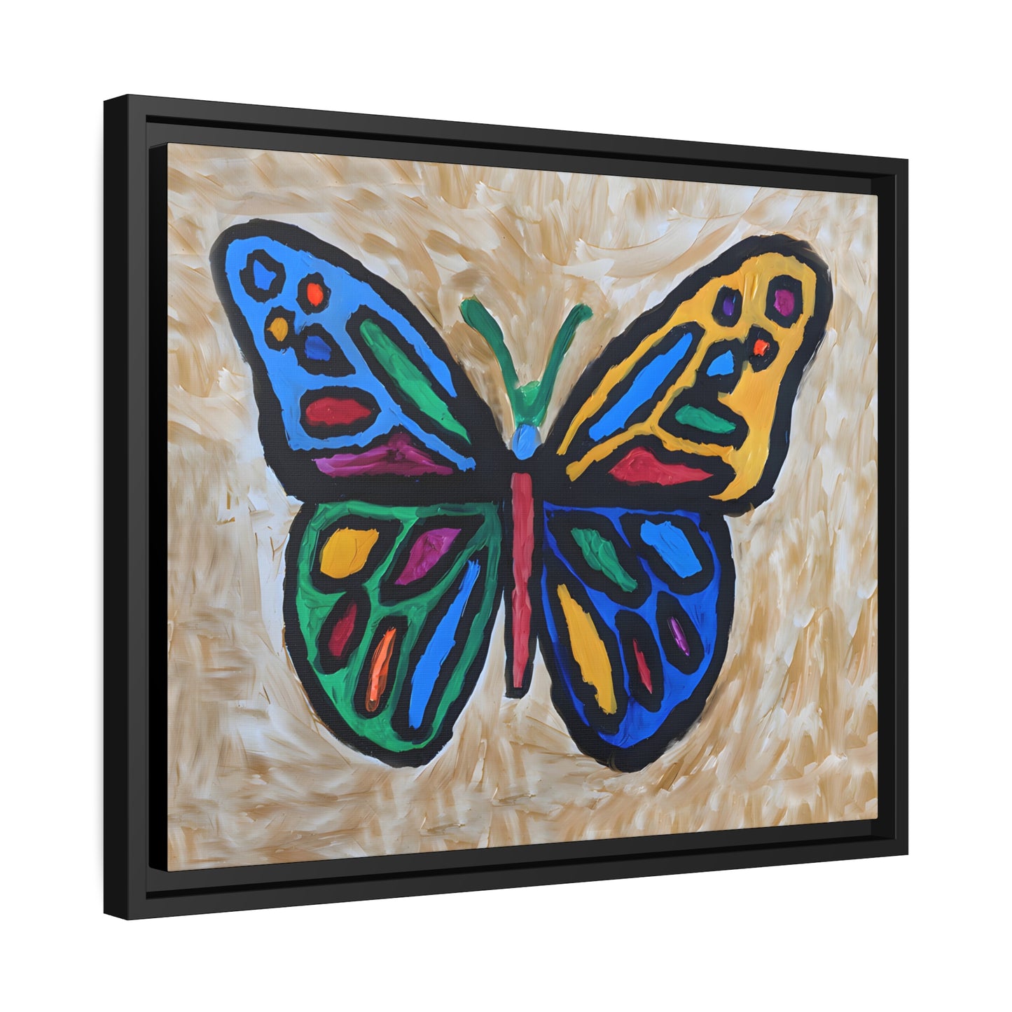 Matte Canvas, Black Frame - "Softly Soaring"