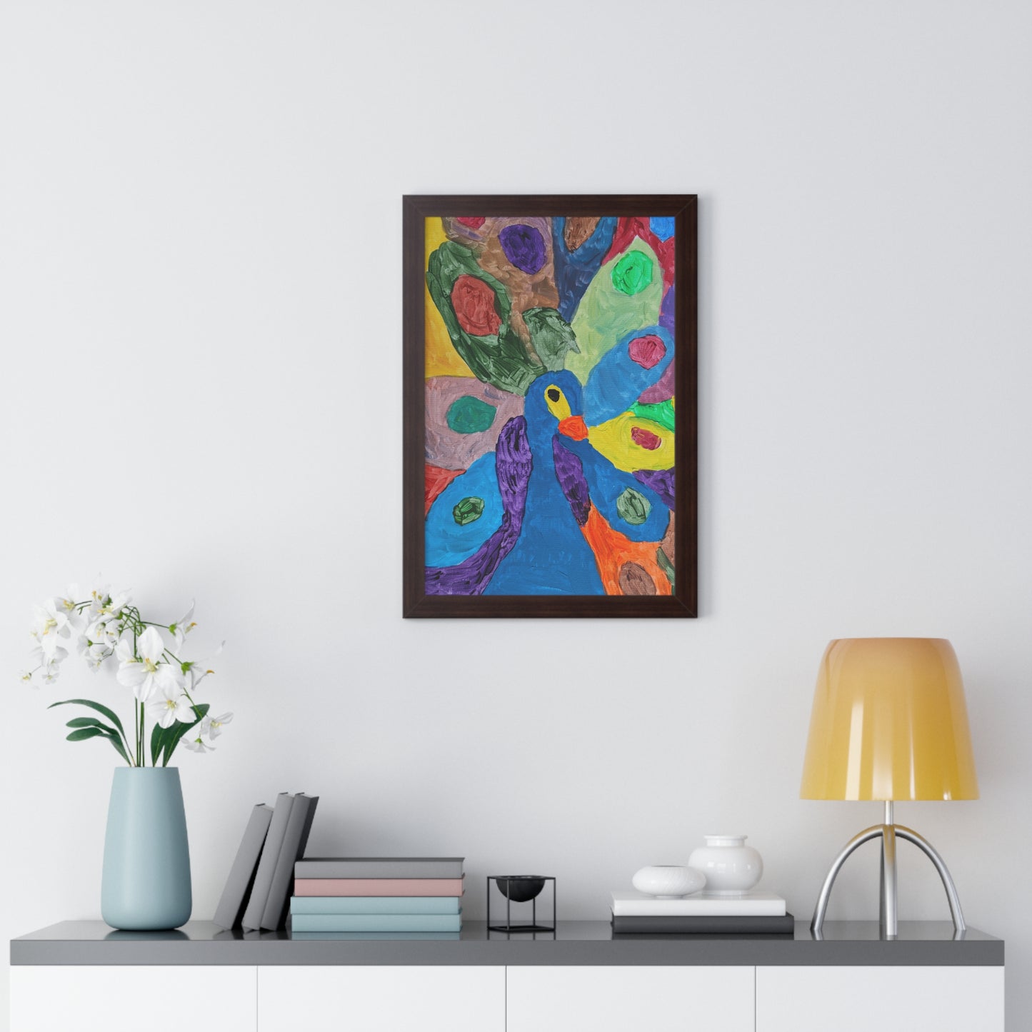 Framed Print - "Piper Peacock"