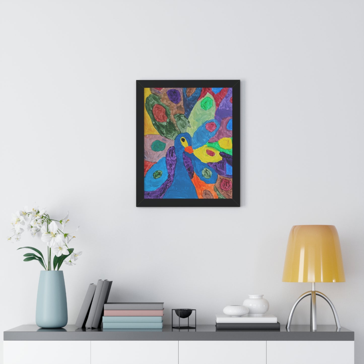 Framed Print - "Piper Peacock"