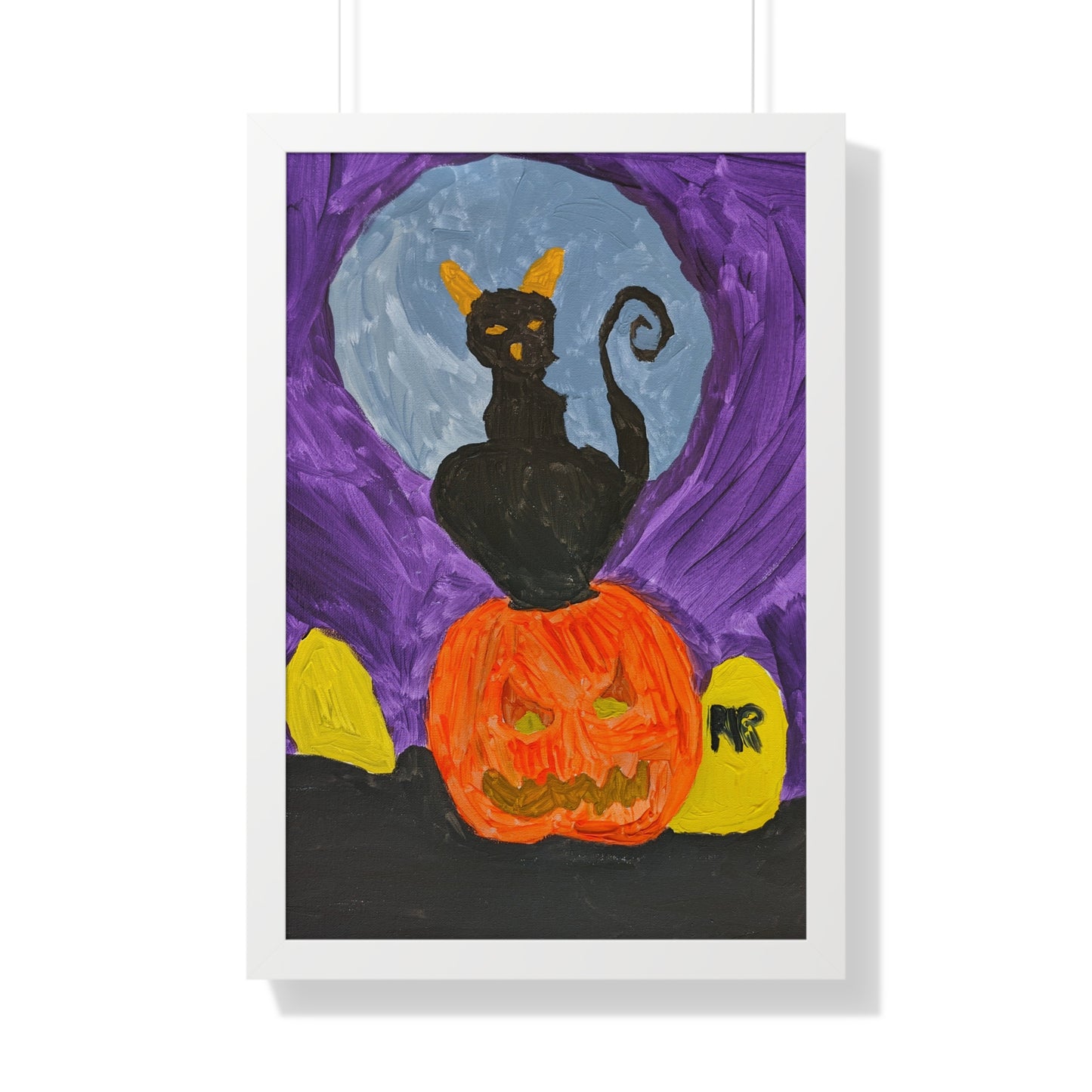 Framed Print - Halloween Cat