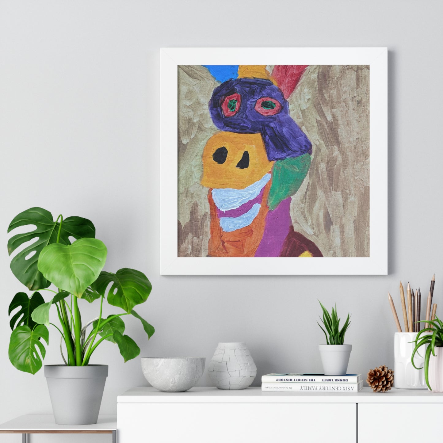 Framed Print - "Smiley Donkey"