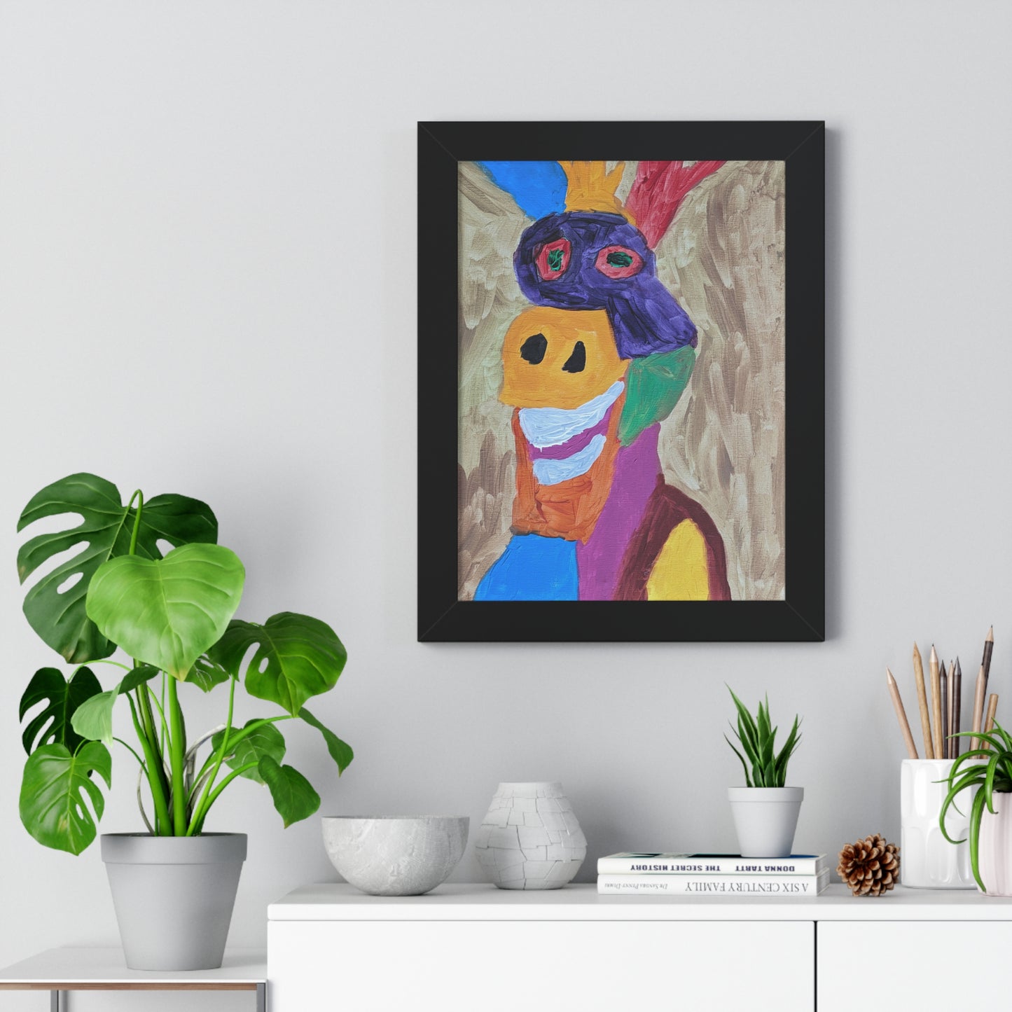 Framed Print - "Smiley Donkey"