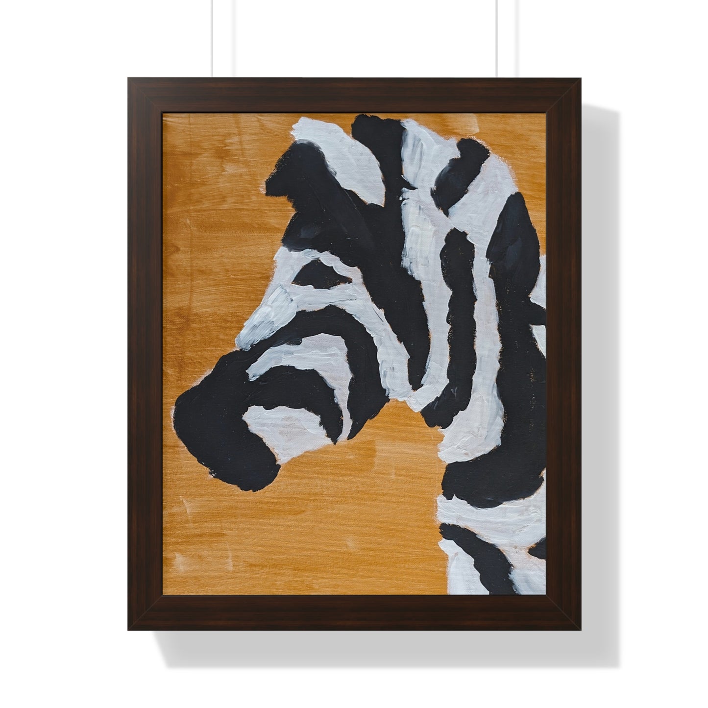 Framed Print - "Zebra Zen"