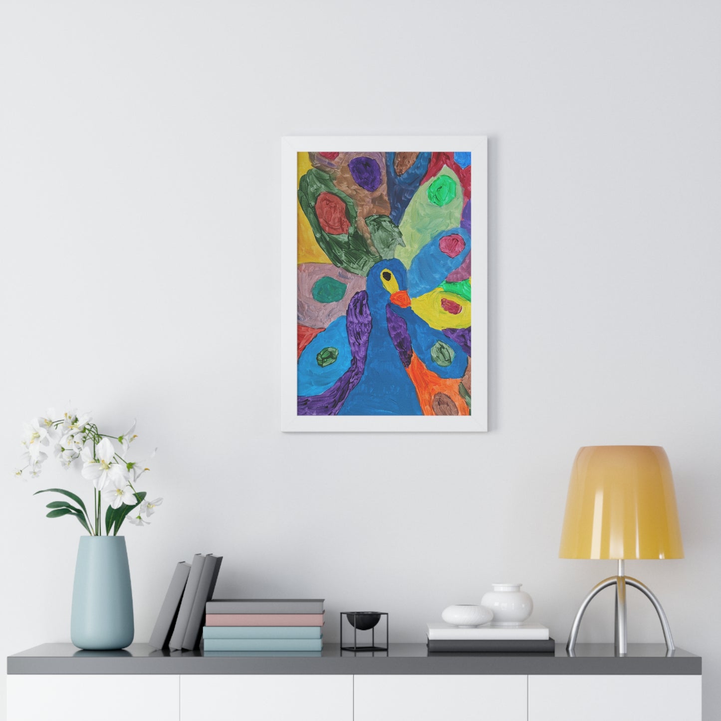 Framed Print - "Piper Peacock"