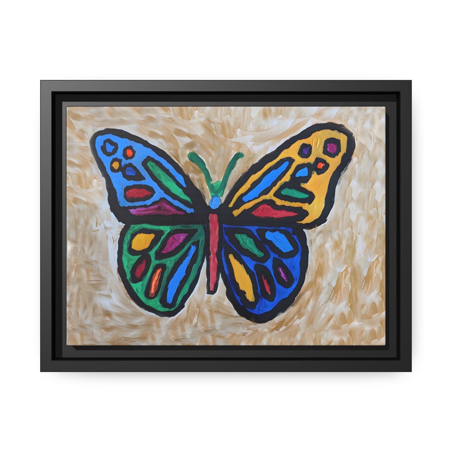 Matte Canvas, Black Frame - "Softly Soaring"